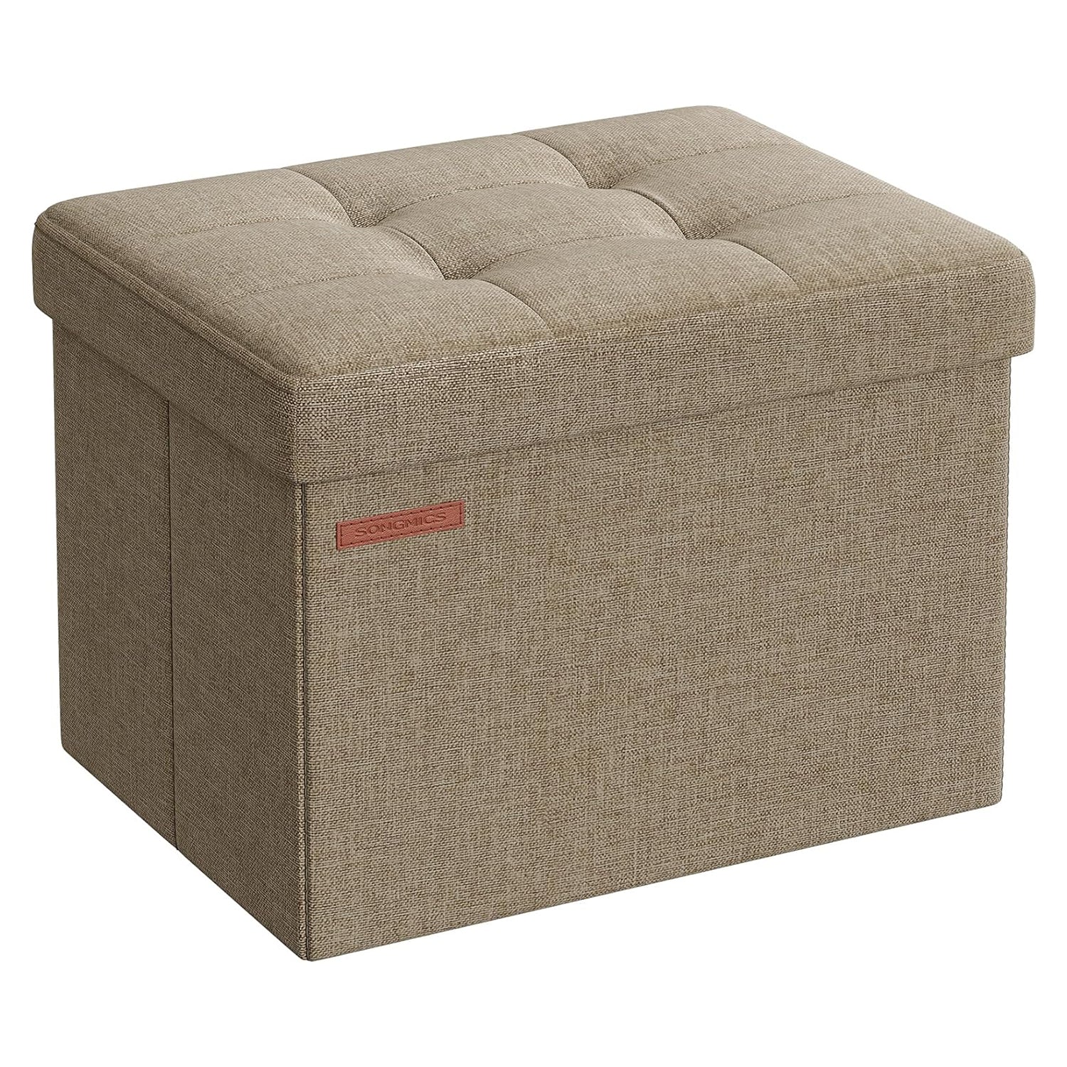 Tabure s prostorom za pohranu, 31 x 41 x 31 cm, svijetlo smeđi | SONGMICS-vitahome.hr