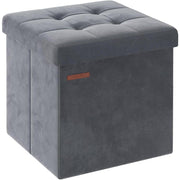 Tabure s prostorom za pohranu, nosivost 300 kg, 38 x 38 cm, grafitno siva | SONGMICS-vitahome.hr
