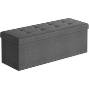 Tabure, sklopivi oslonac za noge 110 cm, tamnosiva