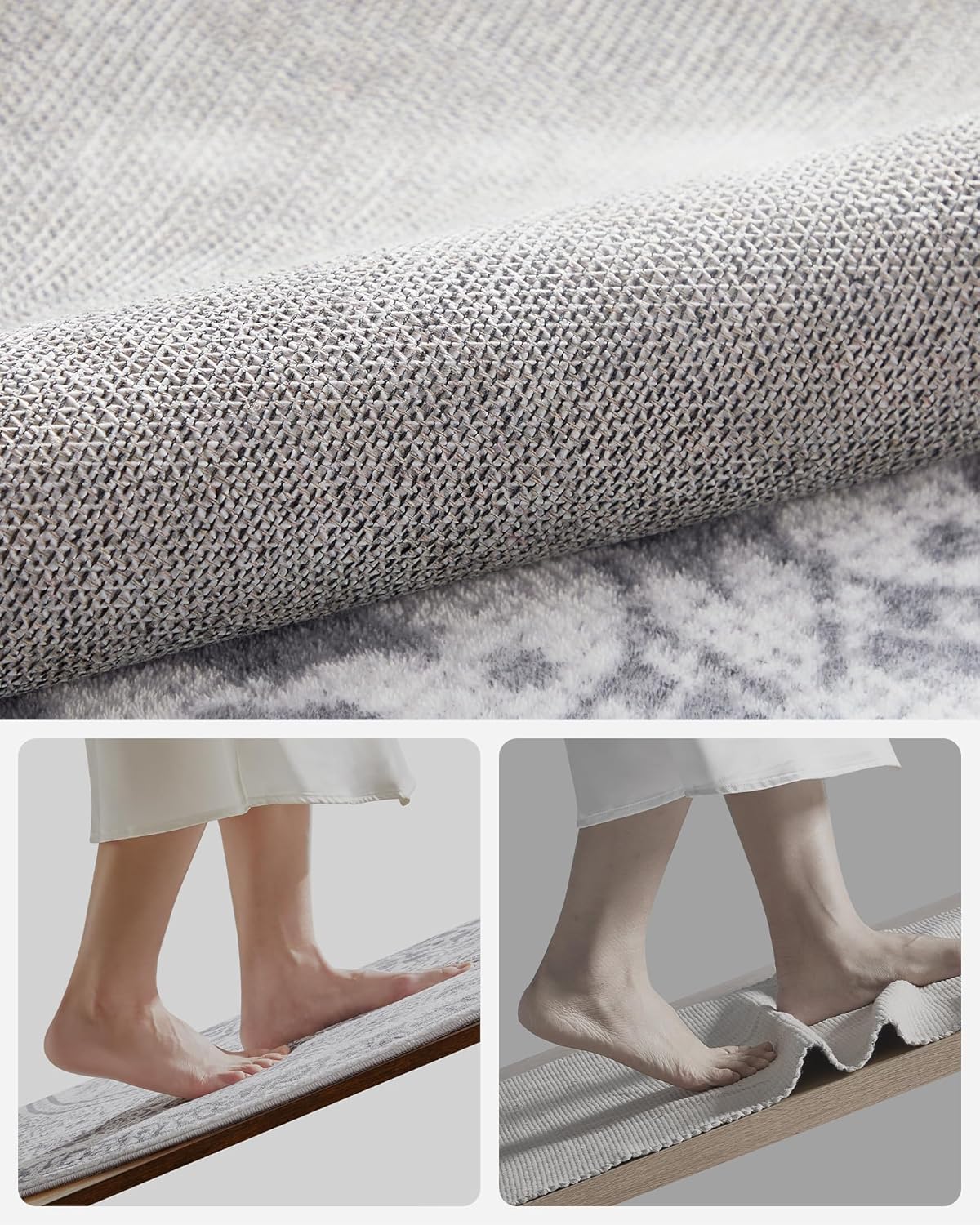 Tepih za dnevni boravak, promjer 160 cm, sivi