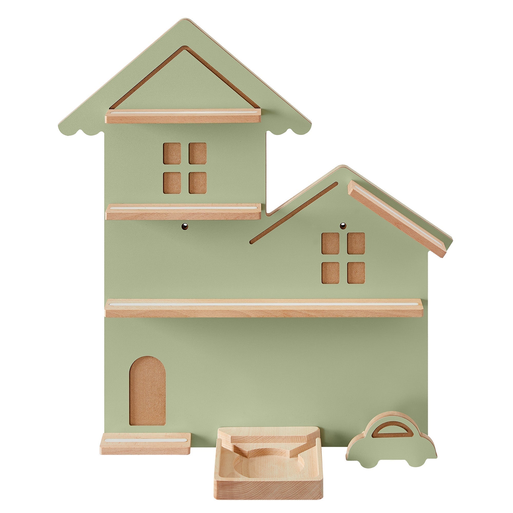 Toniebox polica za figurice i ukrase, 18 x 55,5 x 59,7 cm, lovor zelene boje | SONGMICS-vitahome.hr