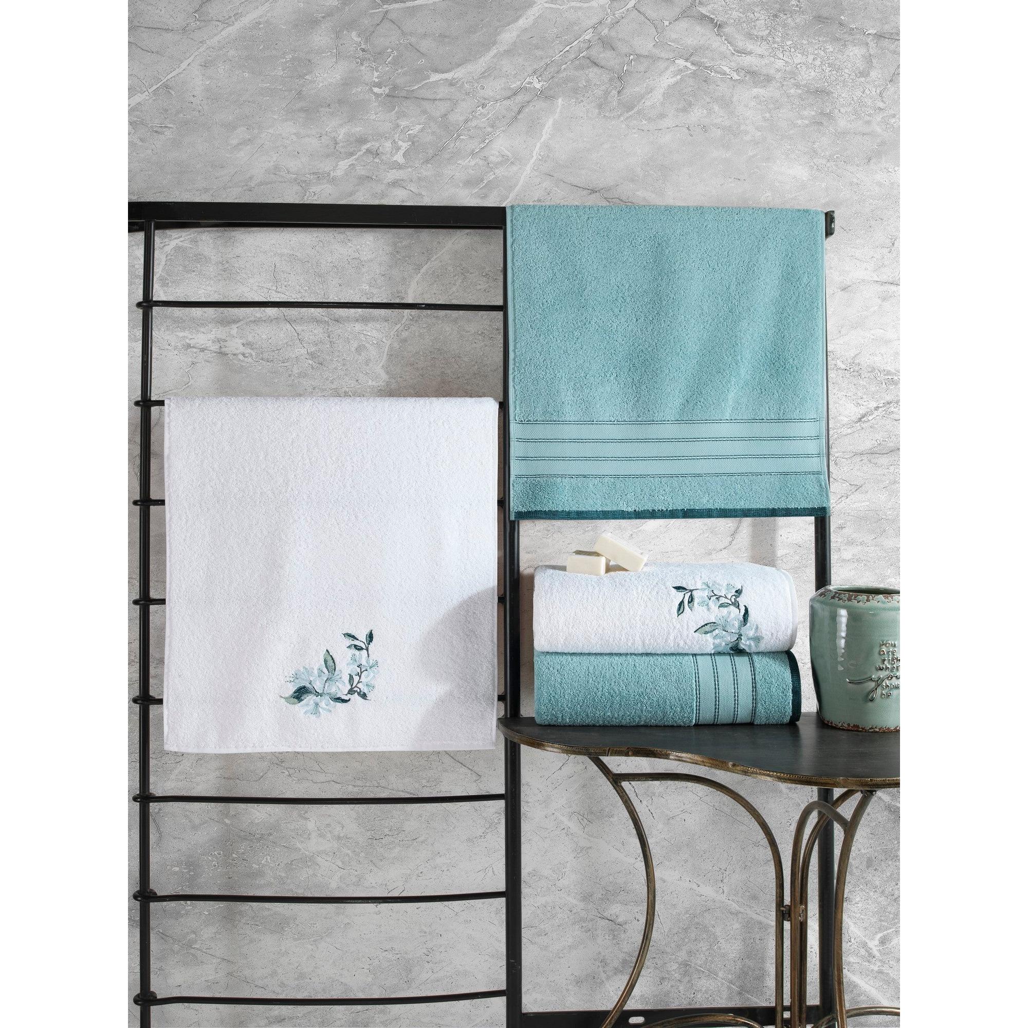 Törölköző Postavi (4 kom) Hamam Setı Colorful - Mint, Bijela | AG-vitahome.hr