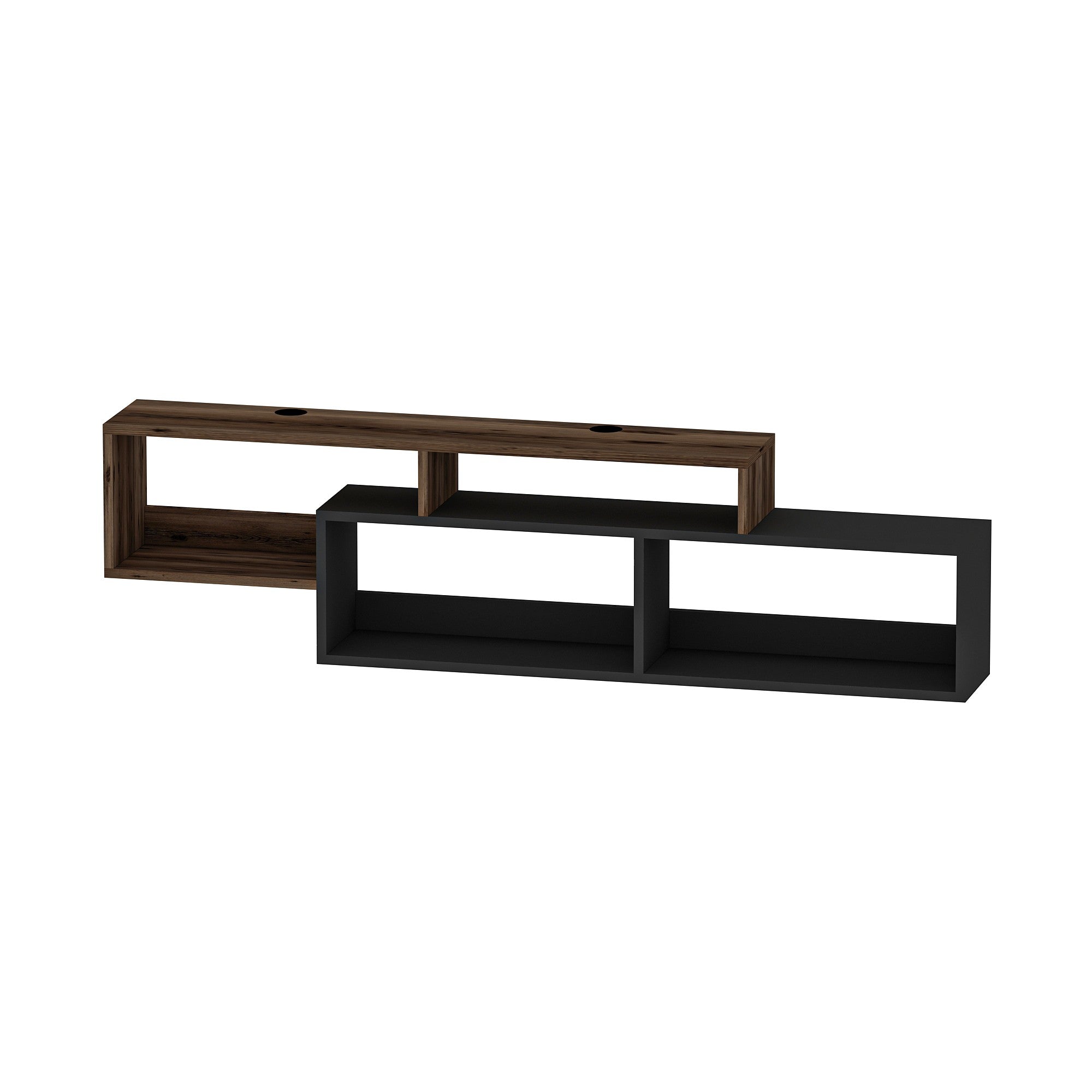 TV ormarić Atlantis - Light Walnut, Anthracite | AG-vitahome.hr