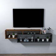 TV ormarić Atlantis - Light Walnut, Anthracite | AG-vitahome.hr