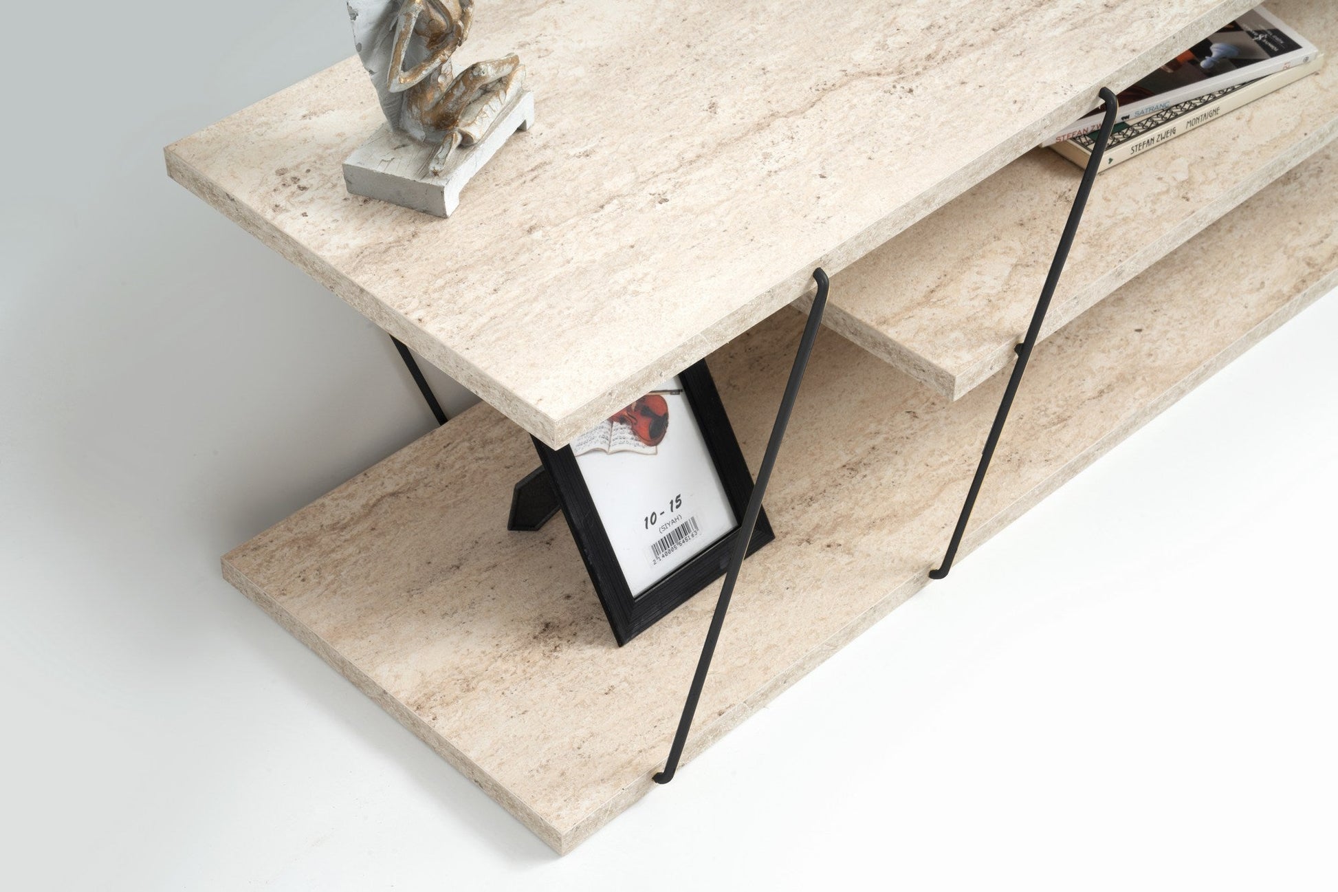 TV ormarić Canaz - Black, Travertine | AG-vitahome.hr