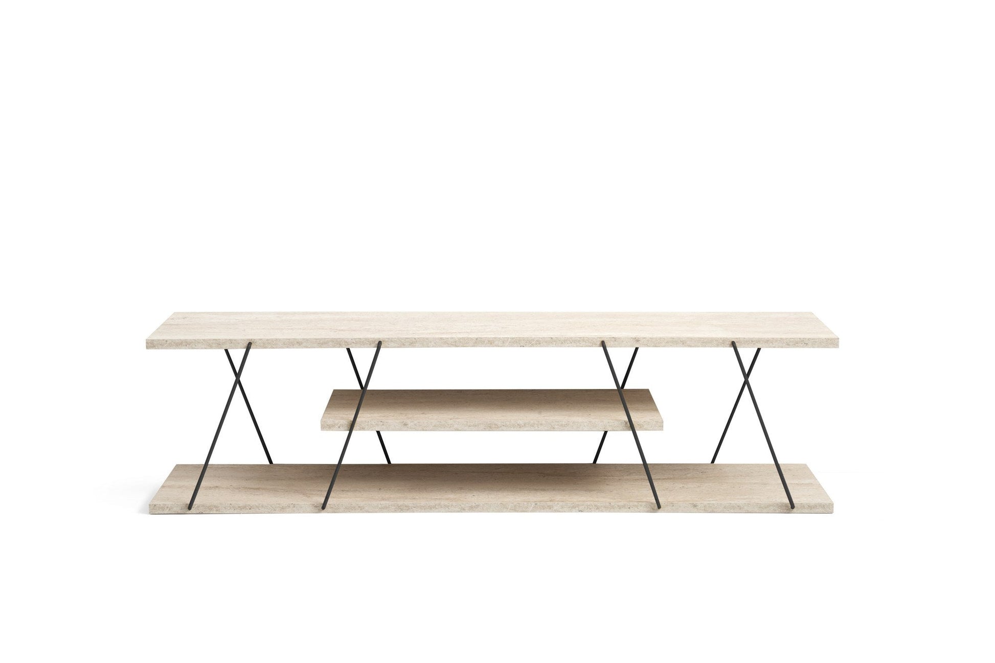 TV ormarić Canaz - Black, Travertine | AG-vitahome.hr