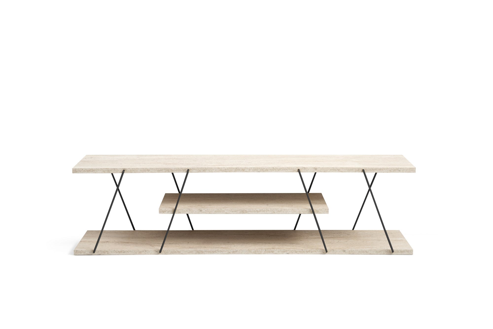 TV ormarić Canaz - Black, Travertine | AG-vitahome.hr