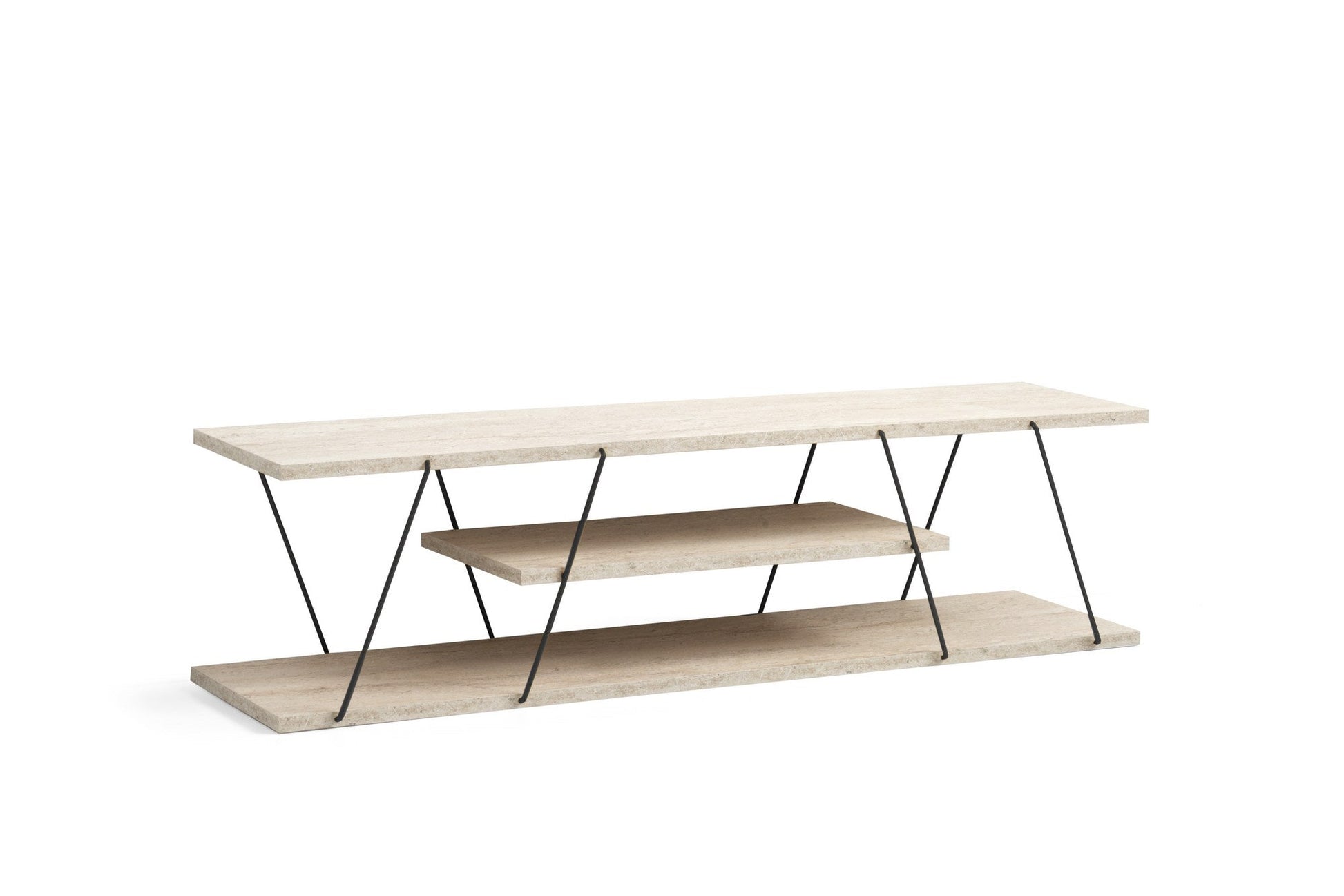 TV ormarić Canaz - Black, Travertine | AG-vitahome.hr