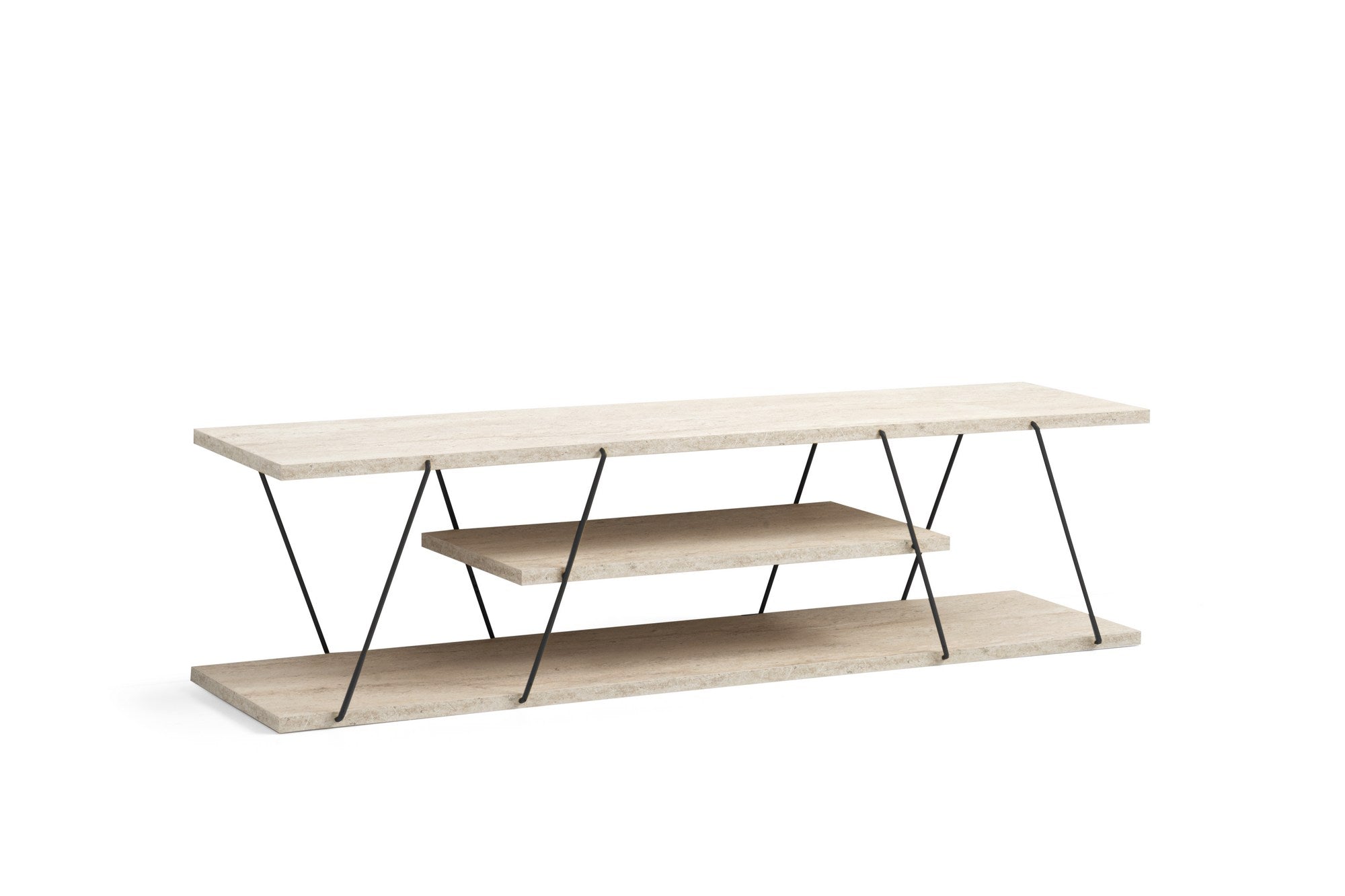 TV ormarić Canaz - Black, Travertine | AG-vitahome.hr