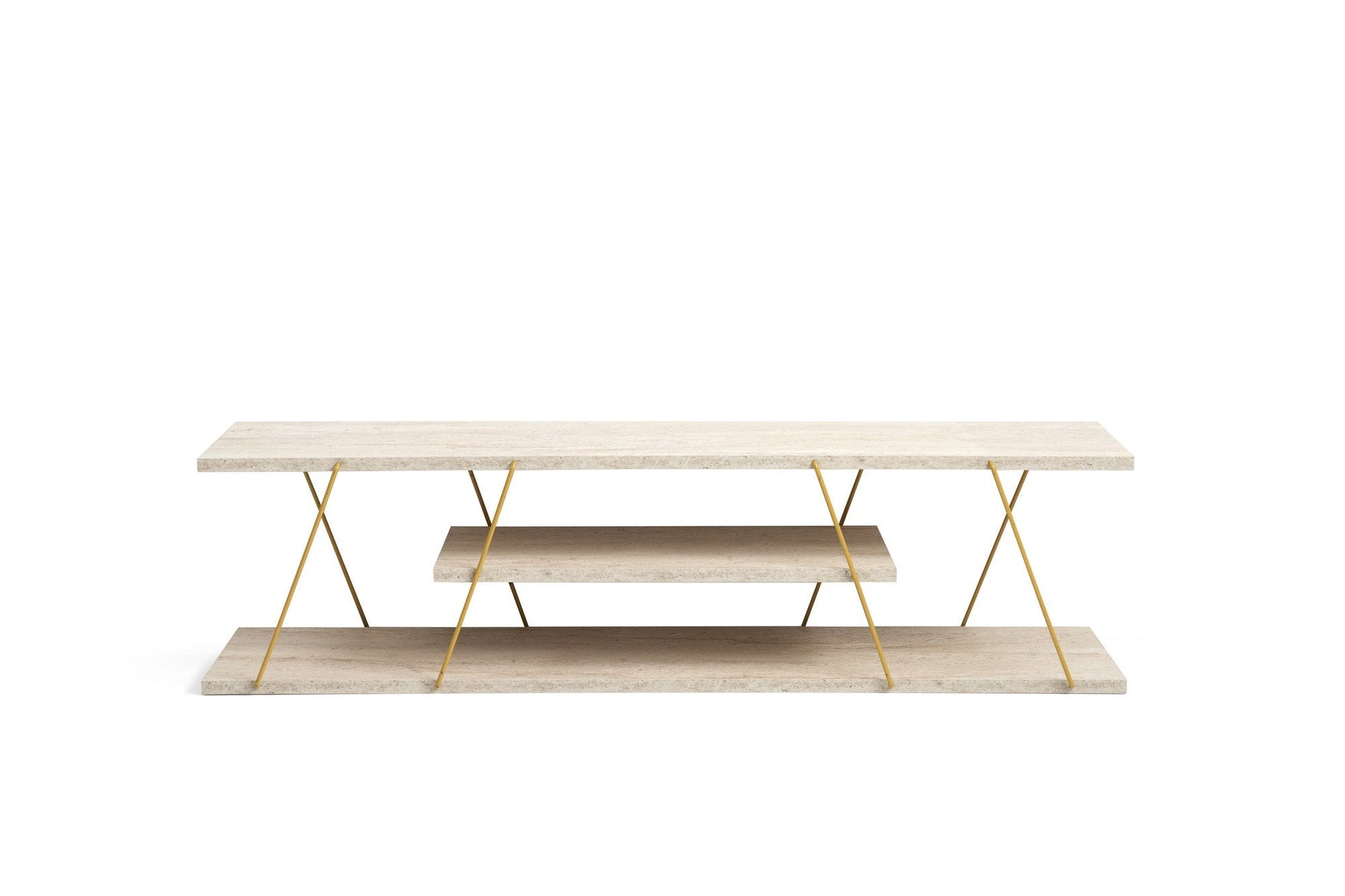 TV ormarić Canaz - Gold, Travertine | AG-vitahome.hr