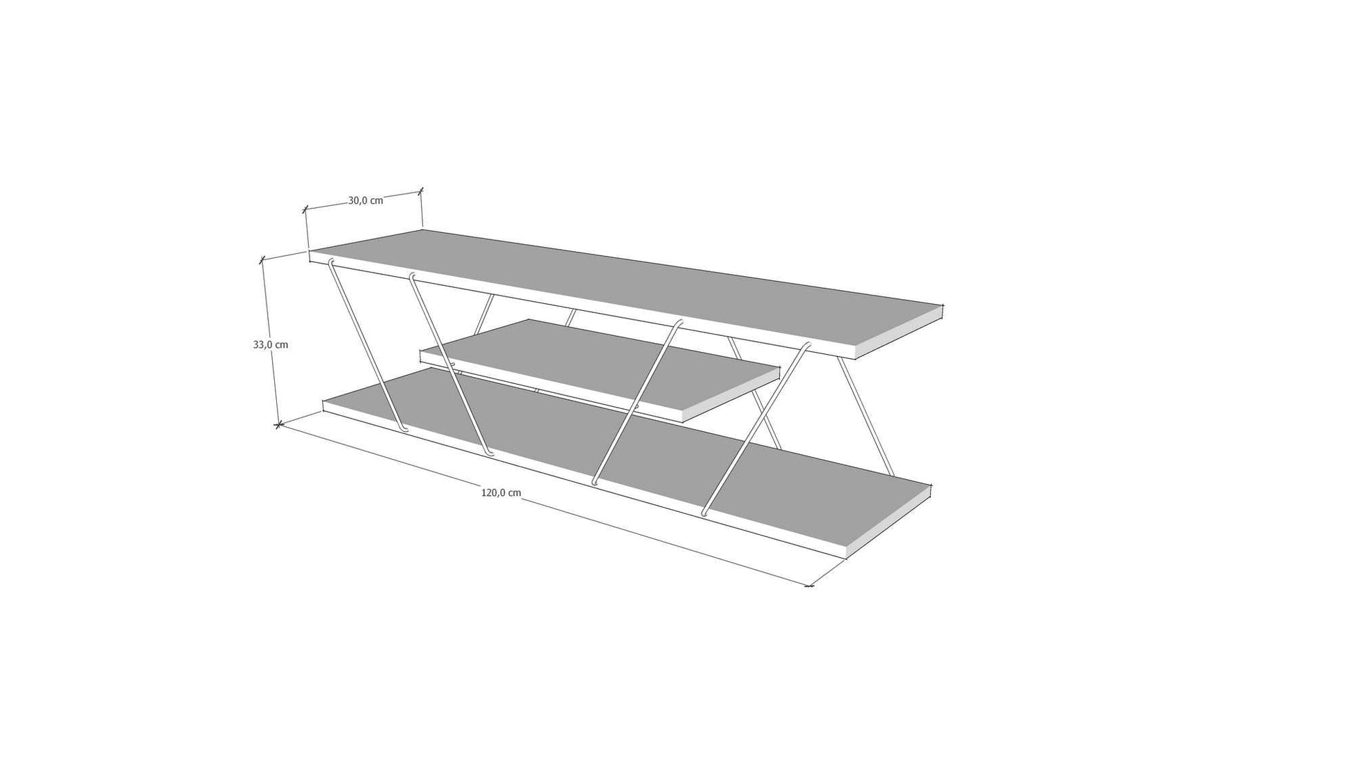 TV ormarić Canaz v2 - Anthracite, Grey | AG-vitahome.hr