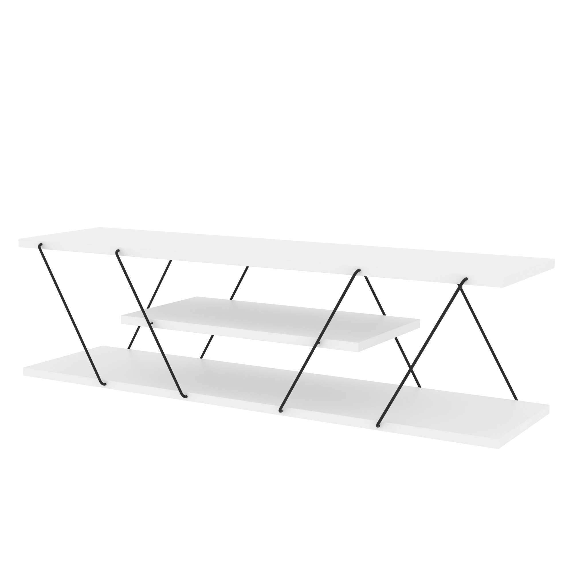 TV ormarić Canaz v2 - White, Black | AG-vitahome.hr