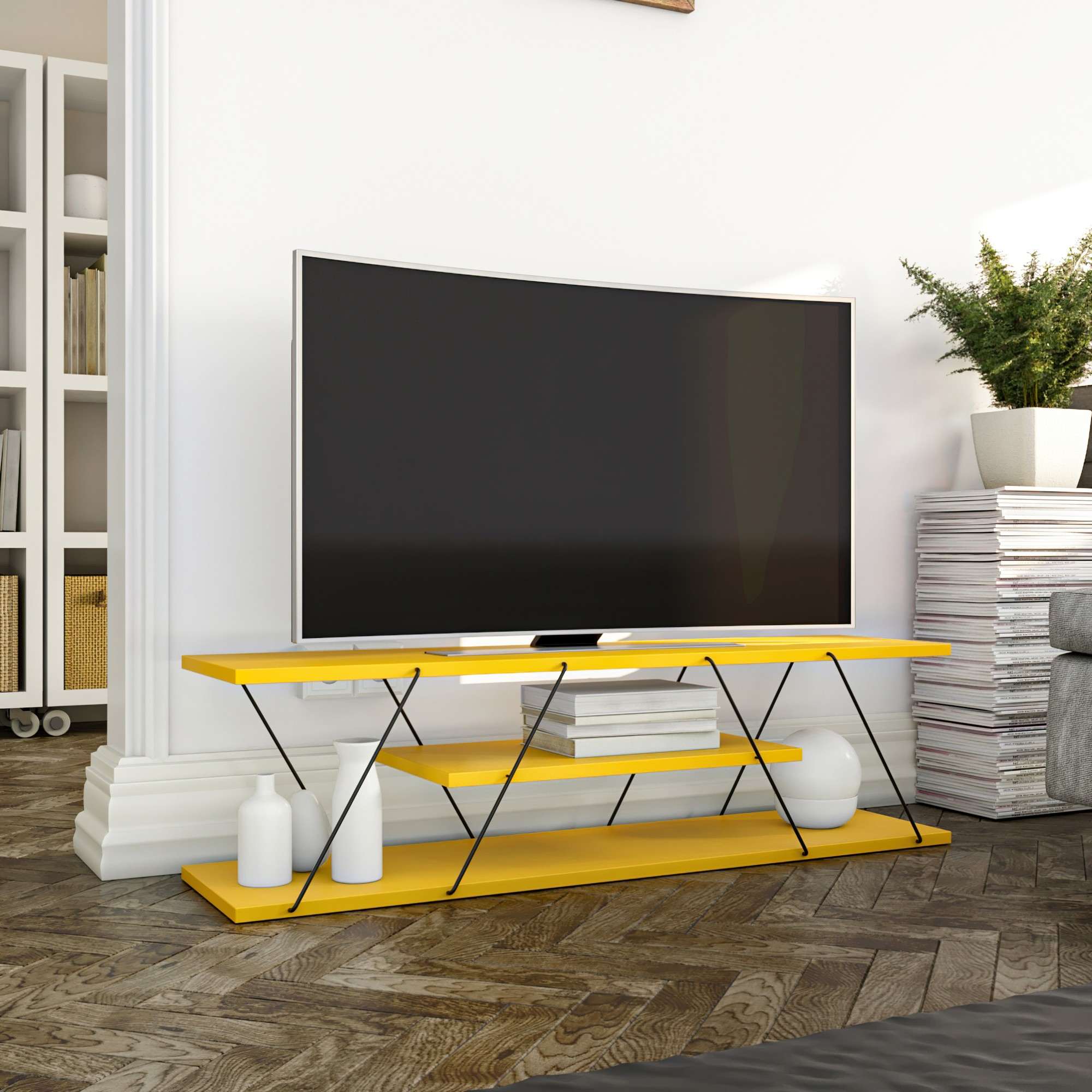 TV ormarić Canaz v2 - Yellow | AG-vitahome.hr