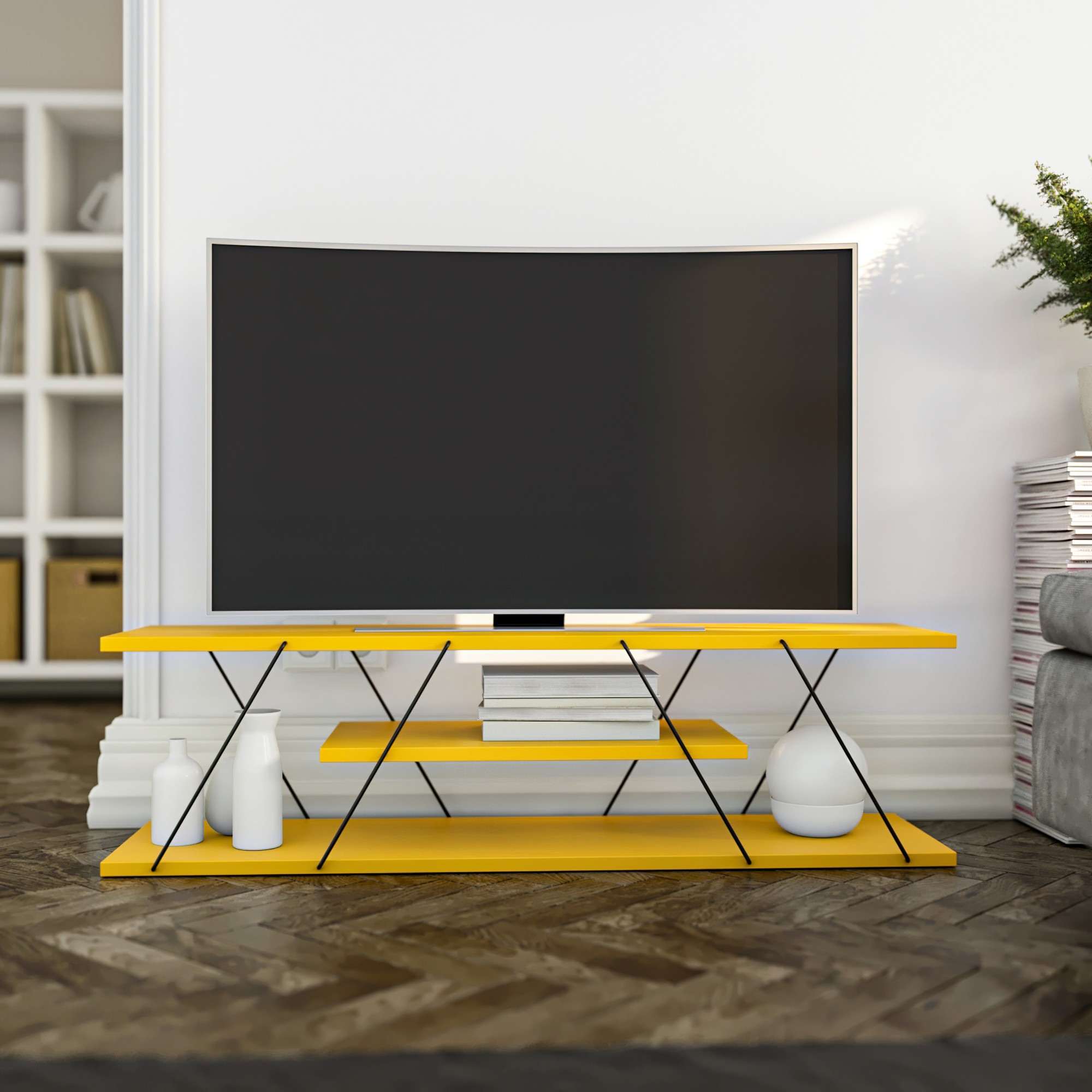 TV ormarić Canaz v2 - Yellow | AG-vitahome.hr