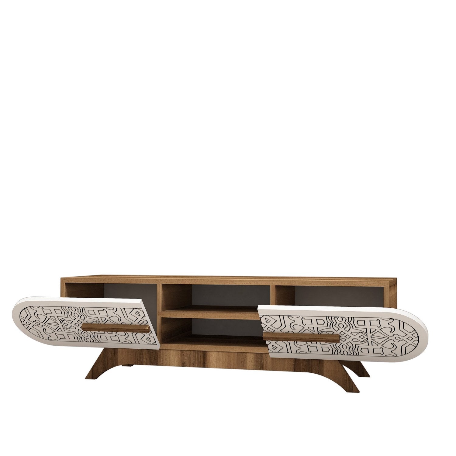 TV ormarić Defne - Walnut White | AG-vitahome.hr