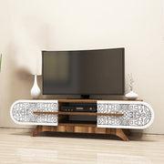 TV ormarić Defne - Walnut White | AG-vitahome.hr
