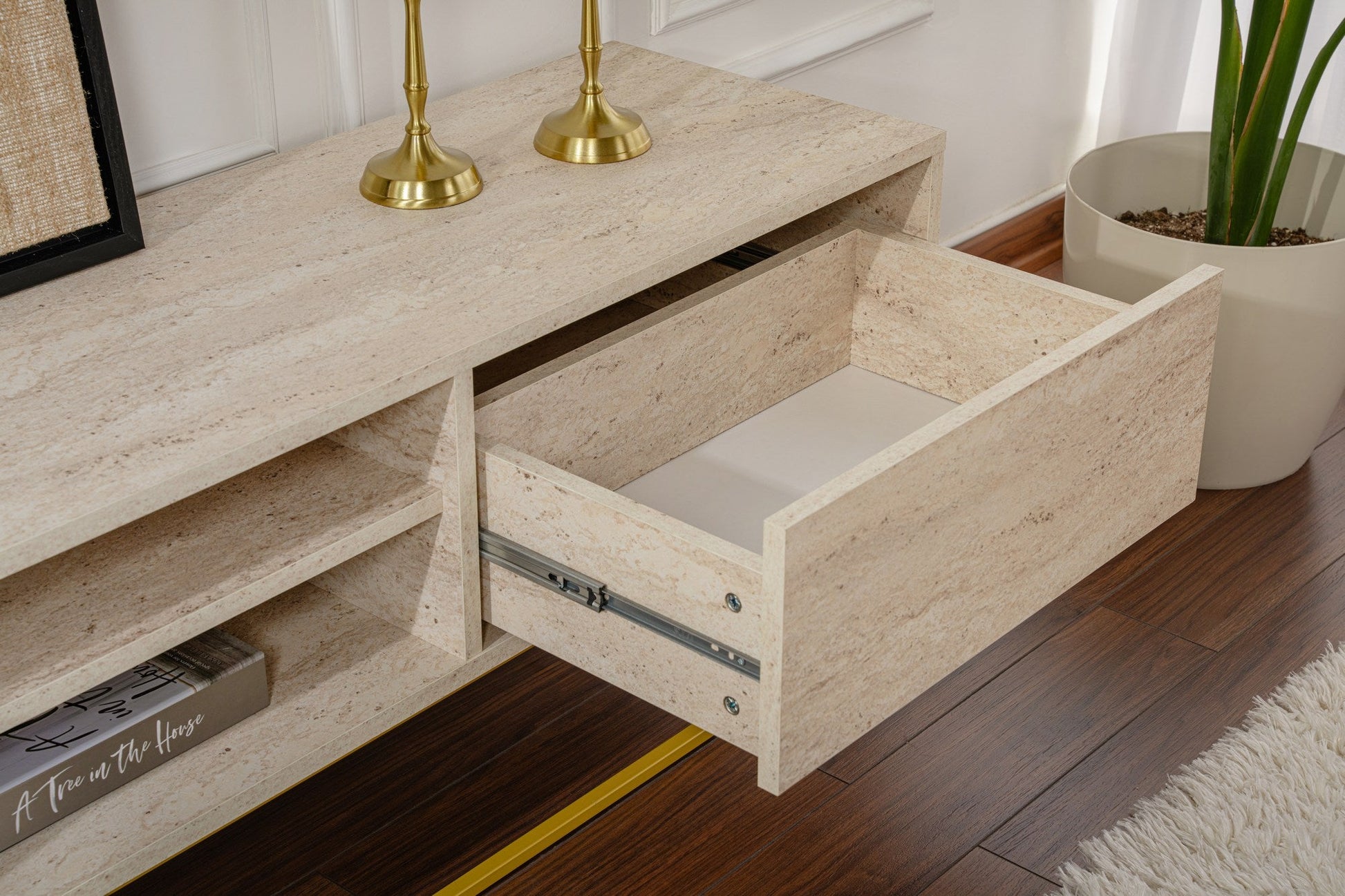 TV ormarić Escape 180 - Gold, Travertine | AG-vitahome.hr