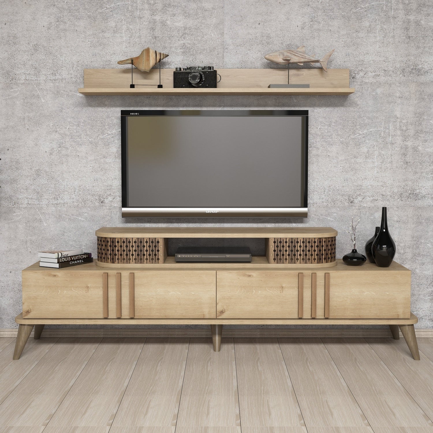 TV ormarić Eylül - Oak | AG-vitahome.hr
