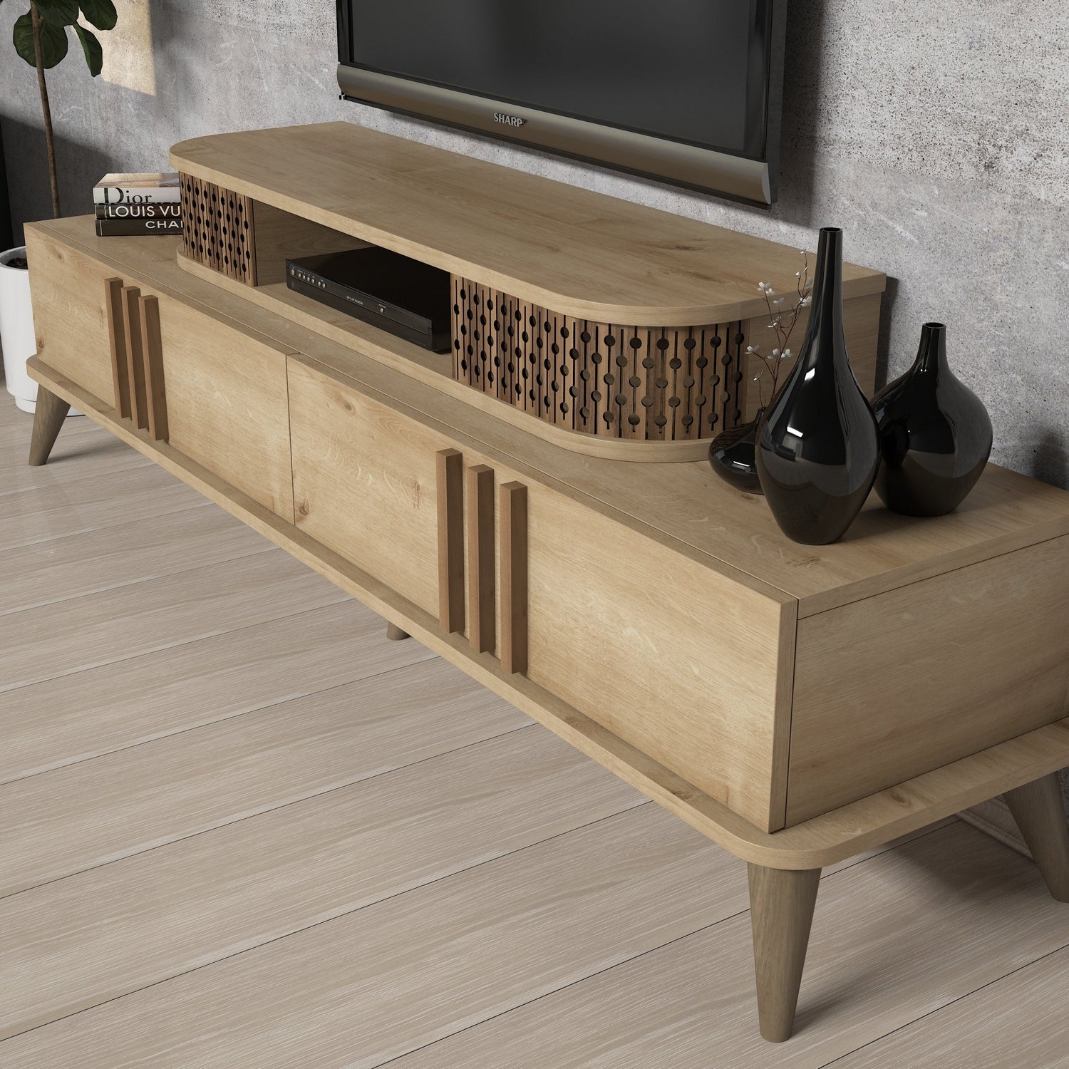 TV ormarić Eylül - Oak | AG-vitahome.hr