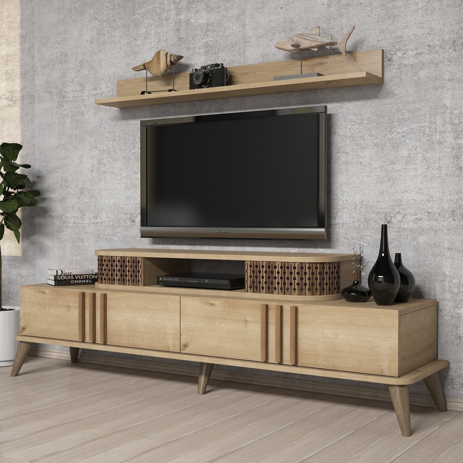 TV ormarić Eylül - Oak | AG-vitahome.hr