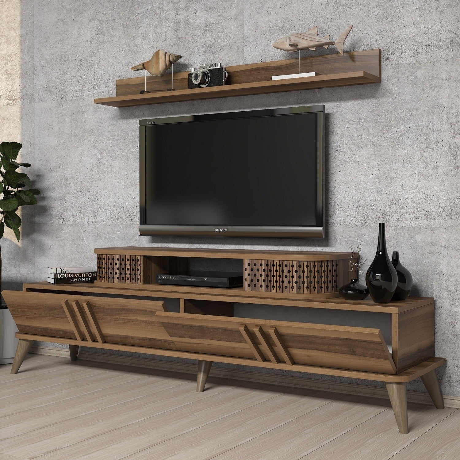 TV ormarić Eylül - Walnut | AG-vitahome.hr