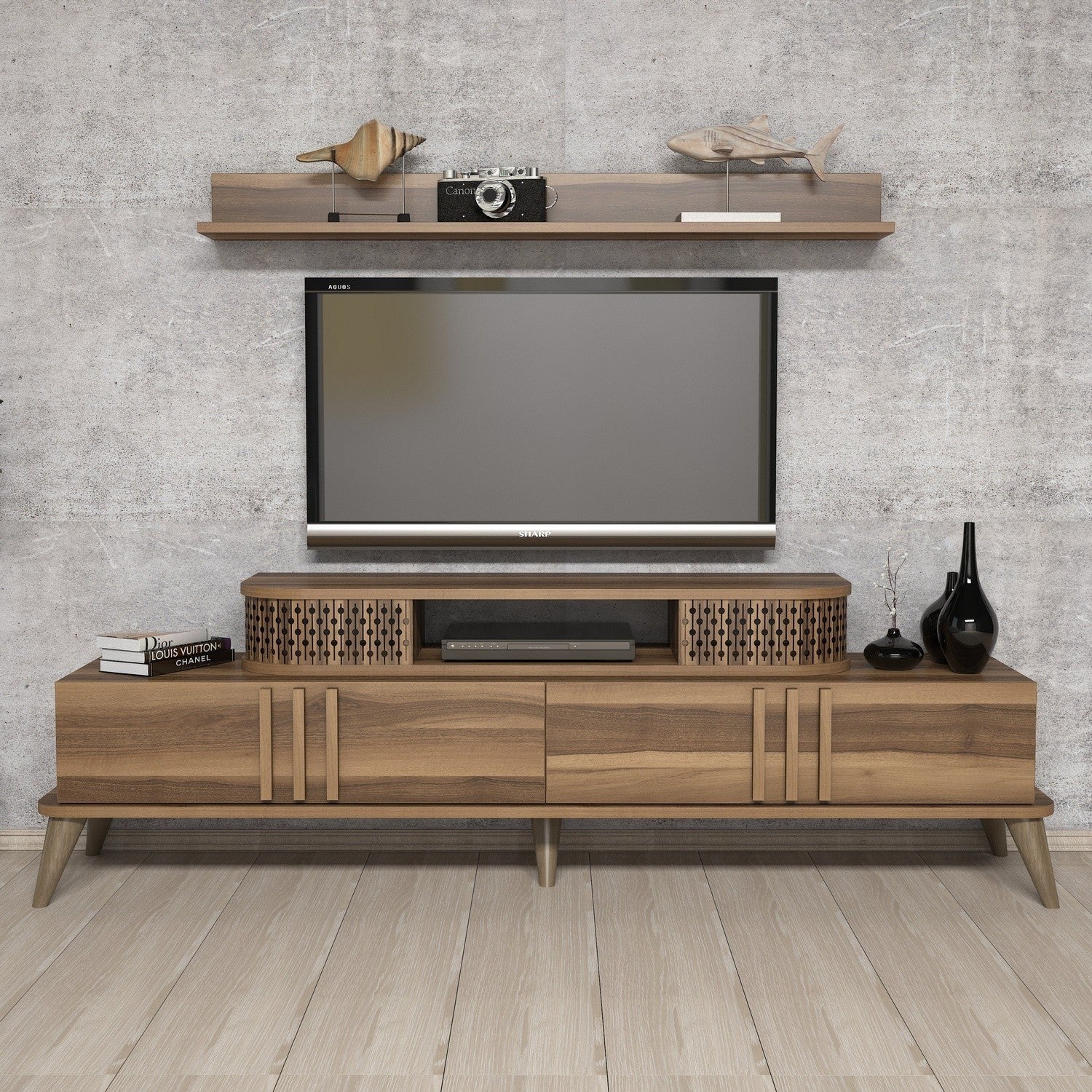 TV ormarić Eylül - Walnut | AG-vitahome.hr