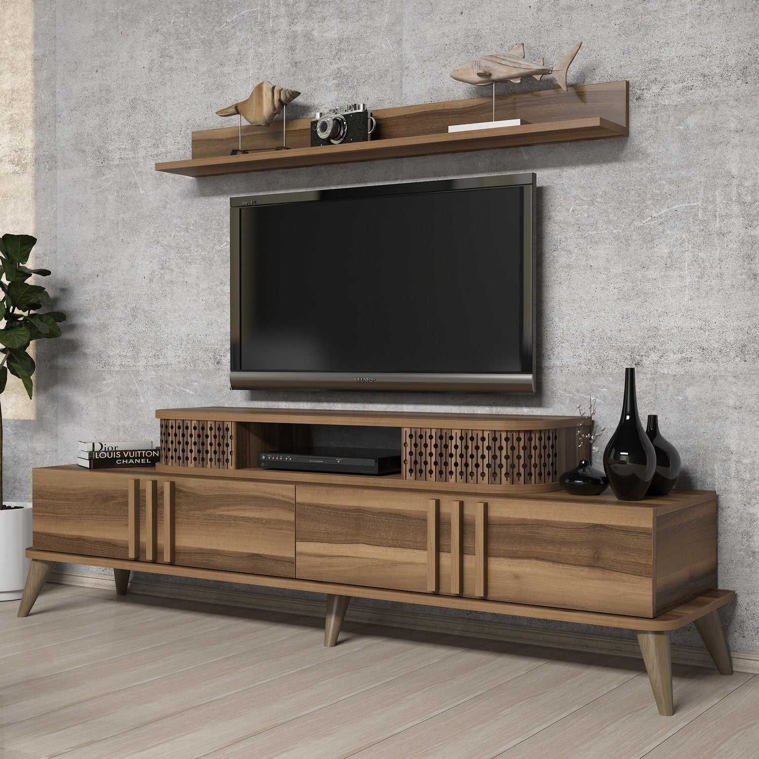 TV ormarić Eylül - Walnut | AG-vitahome.hr