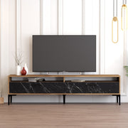 TV ormarić Istanbul 2 - Walnut Black Marble | AG-vitahome.hr
