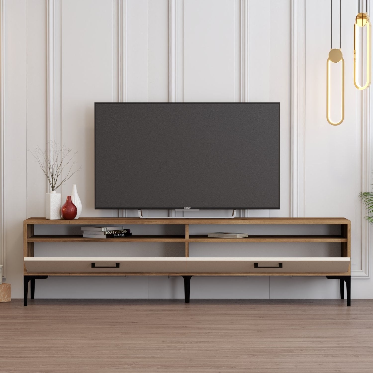 TV ormarić Istanbul 2 - Walnut Cream | AG-vitahome.hr