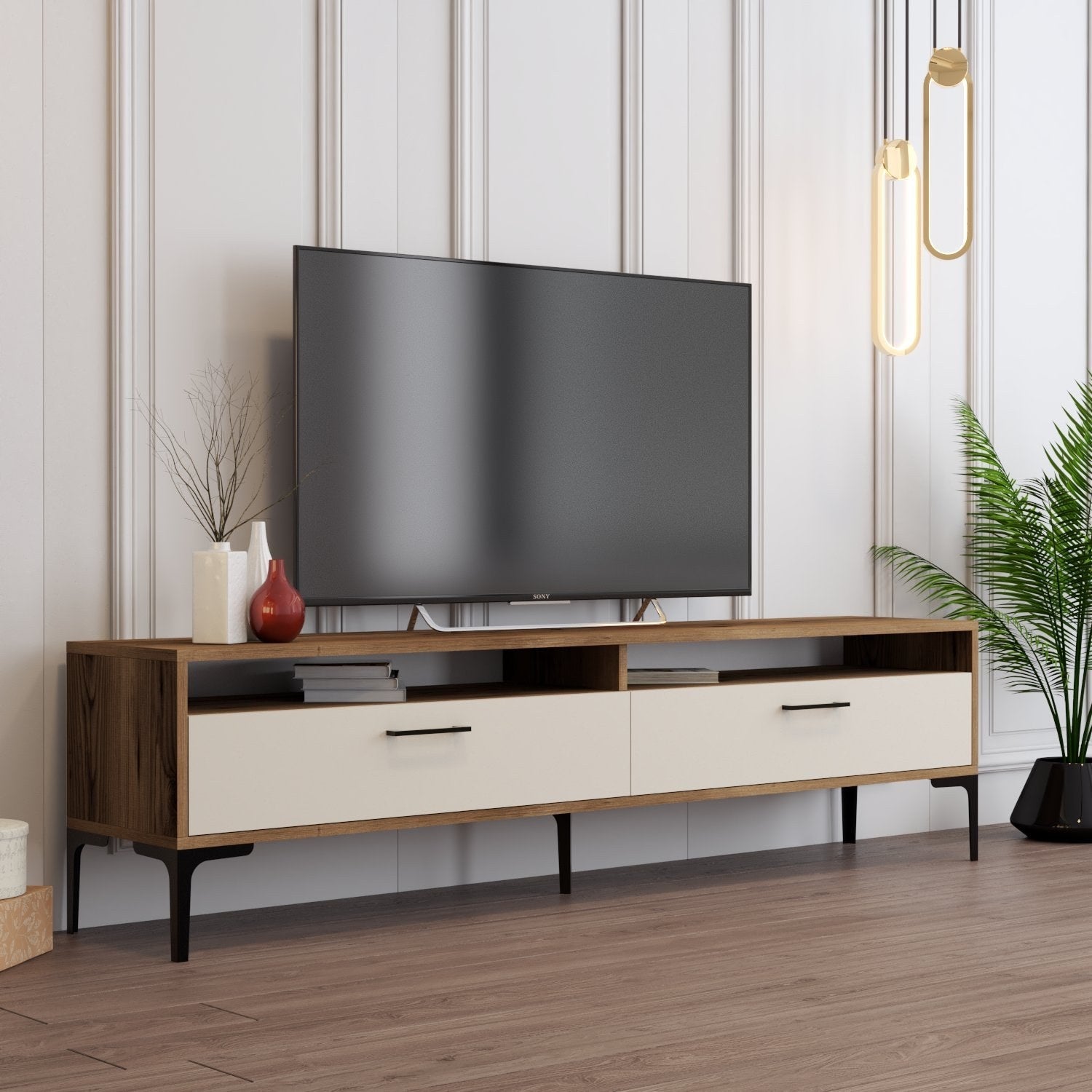 TV ormarić Istanbul 2 - Walnut Cream | AG-vitahome.hr