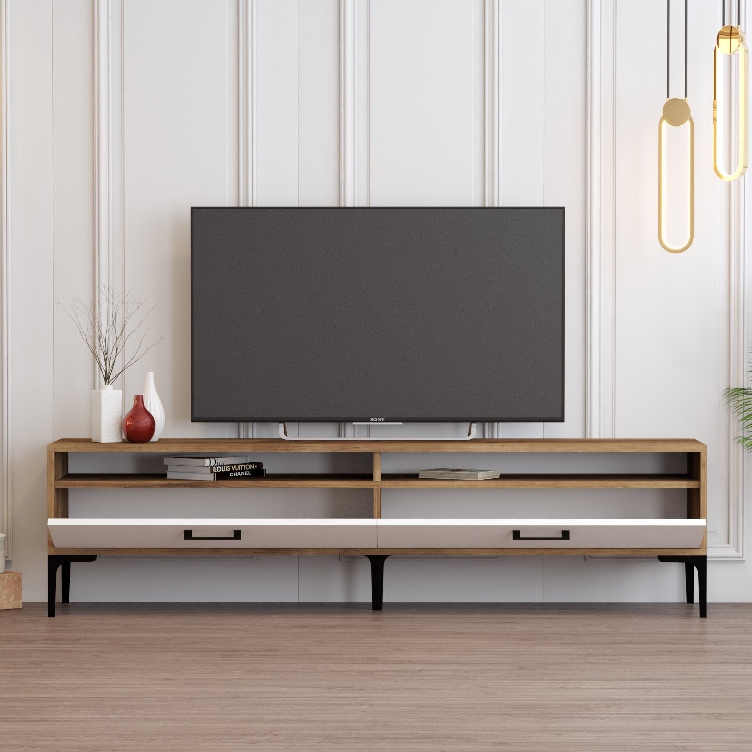 TV ormarić Istanbul 2 - Walnut White | AG-vitahome.hr