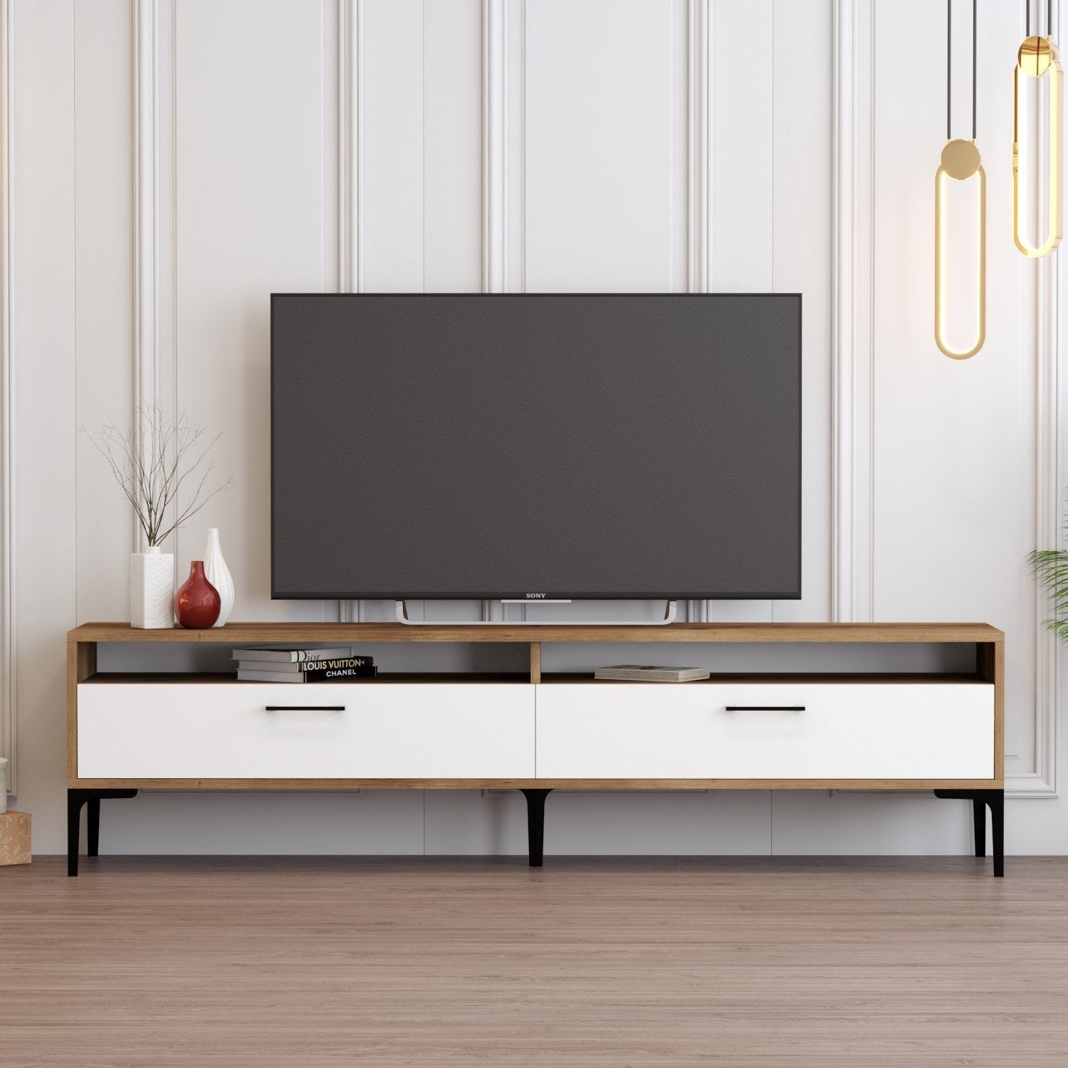 TV ormarić Istanbul 2 - Walnut White | AG-vitahome.hr