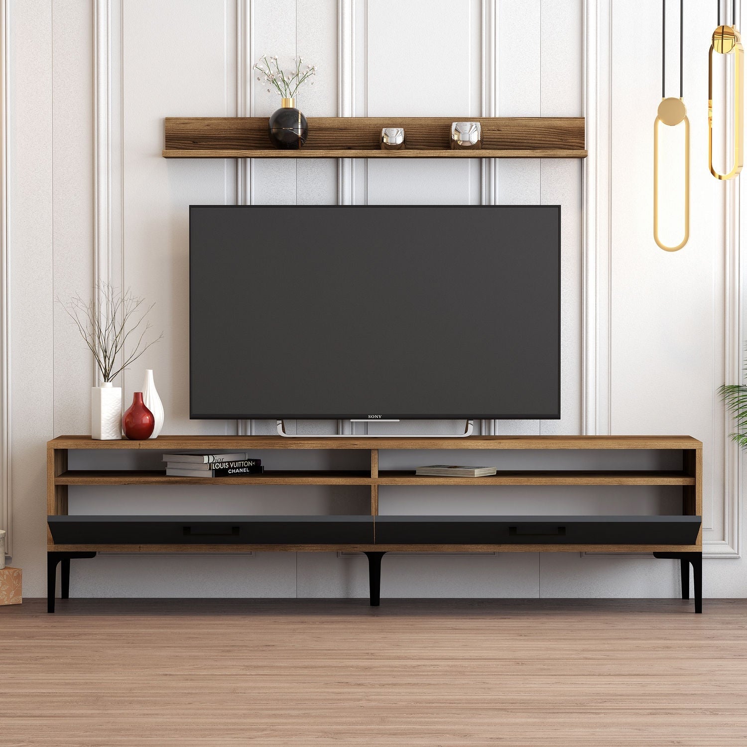 TV ormarić Istanbul - Walnut, Anthracite | AG-vitahome.hr