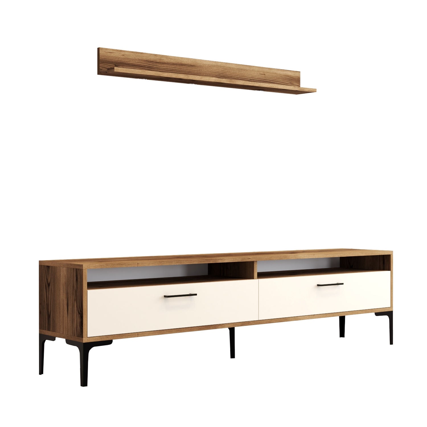 TV ormarić Istanbul - Walnut, Cream | AG-vitahome.hr