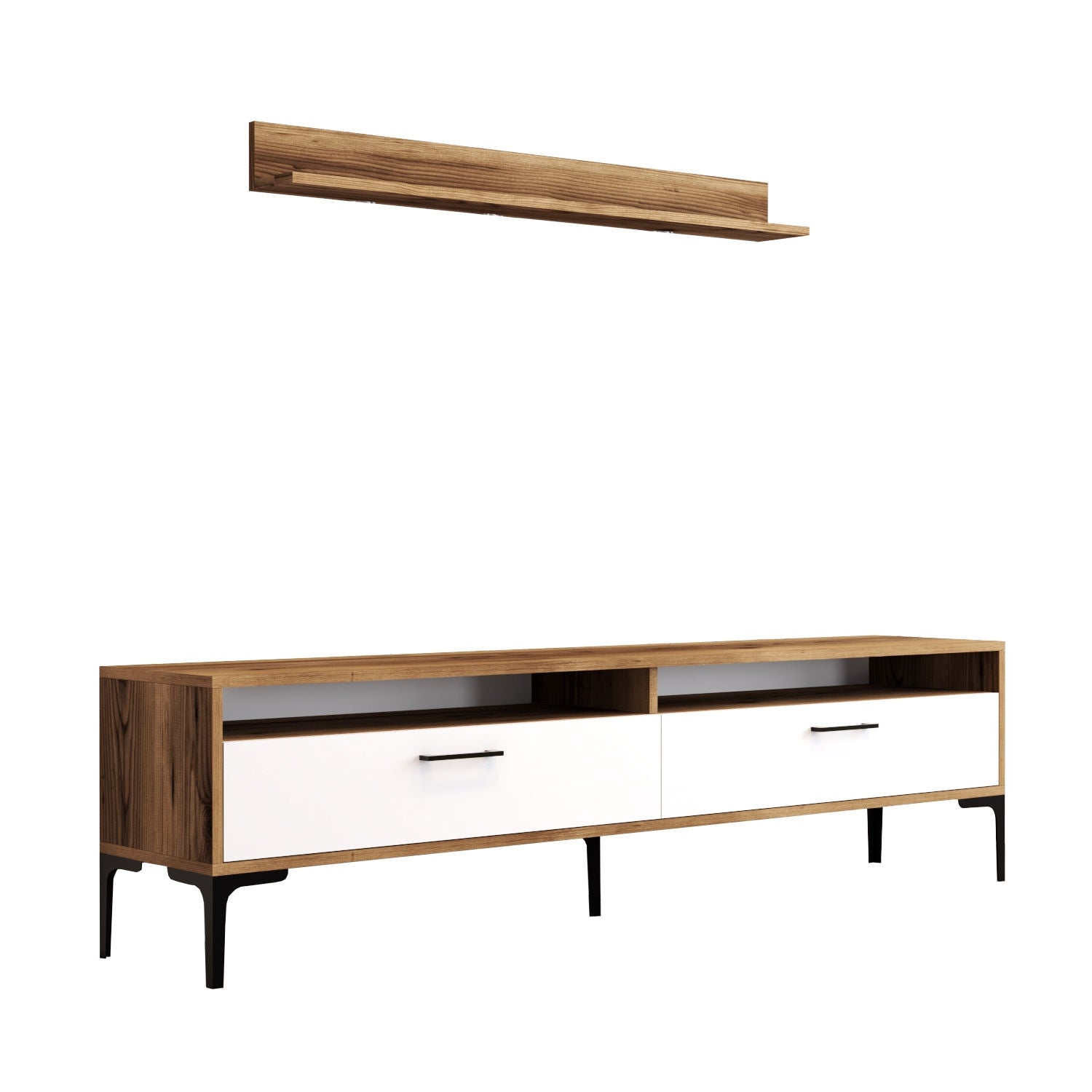 TV ormarić Istanbul - Walnut, White | AG-vitahome.hr