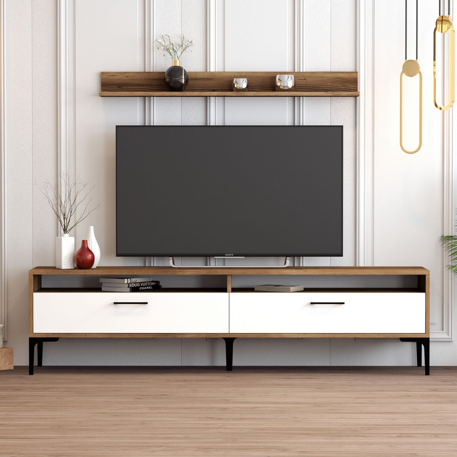 TV ormarić Istanbul - Walnut, White | AG-vitahome.hr