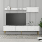 TV ormarić Lyon 2 - White, Gold | AG-vitahome.hr