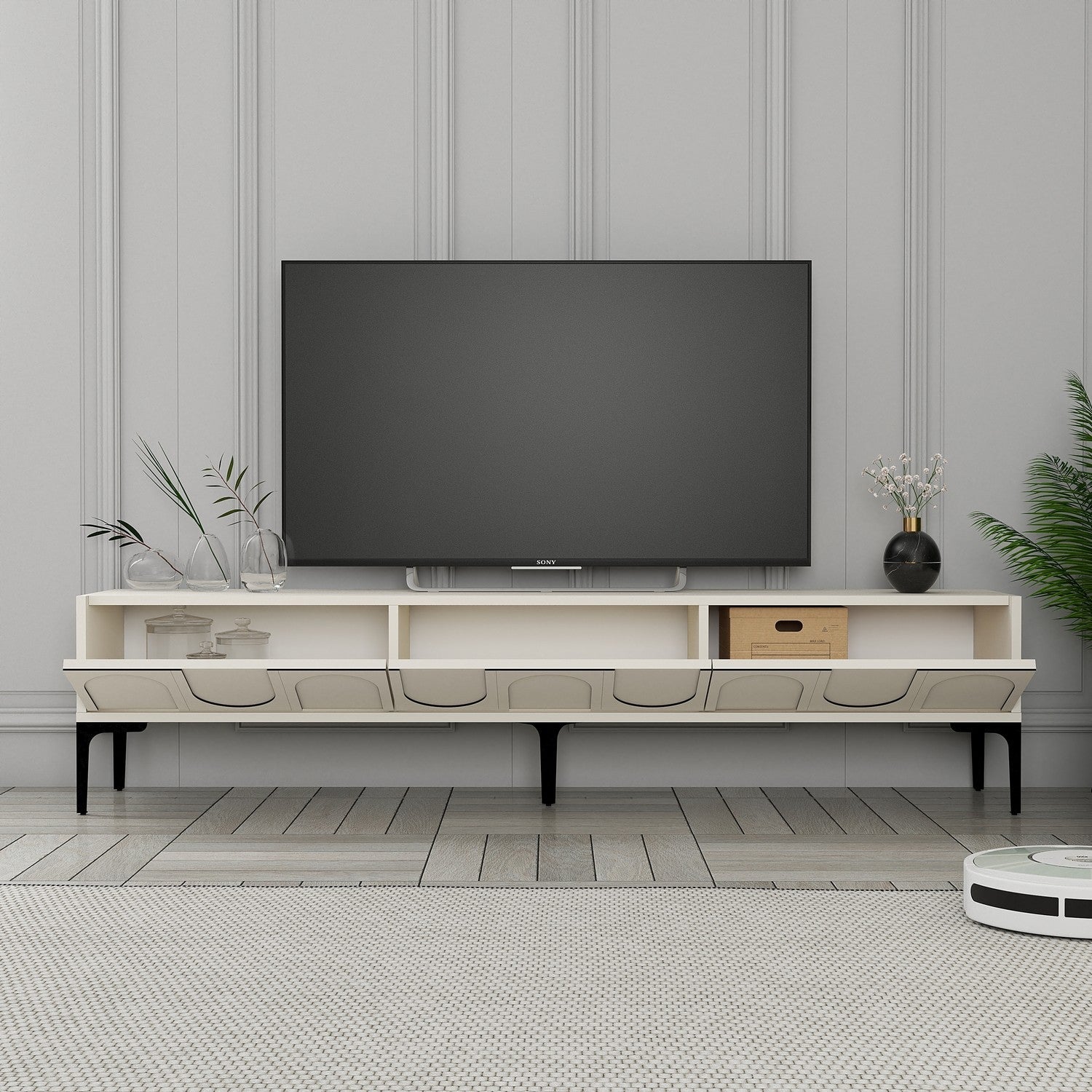 TV ormarić Lyon 42 - Cream, Black | AG-vitahome.hr