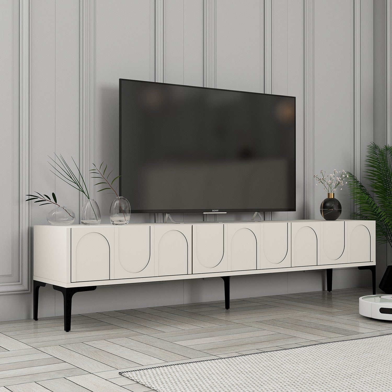 TV ormarić Lyon 42 - Cream, Black | AG-vitahome.hr