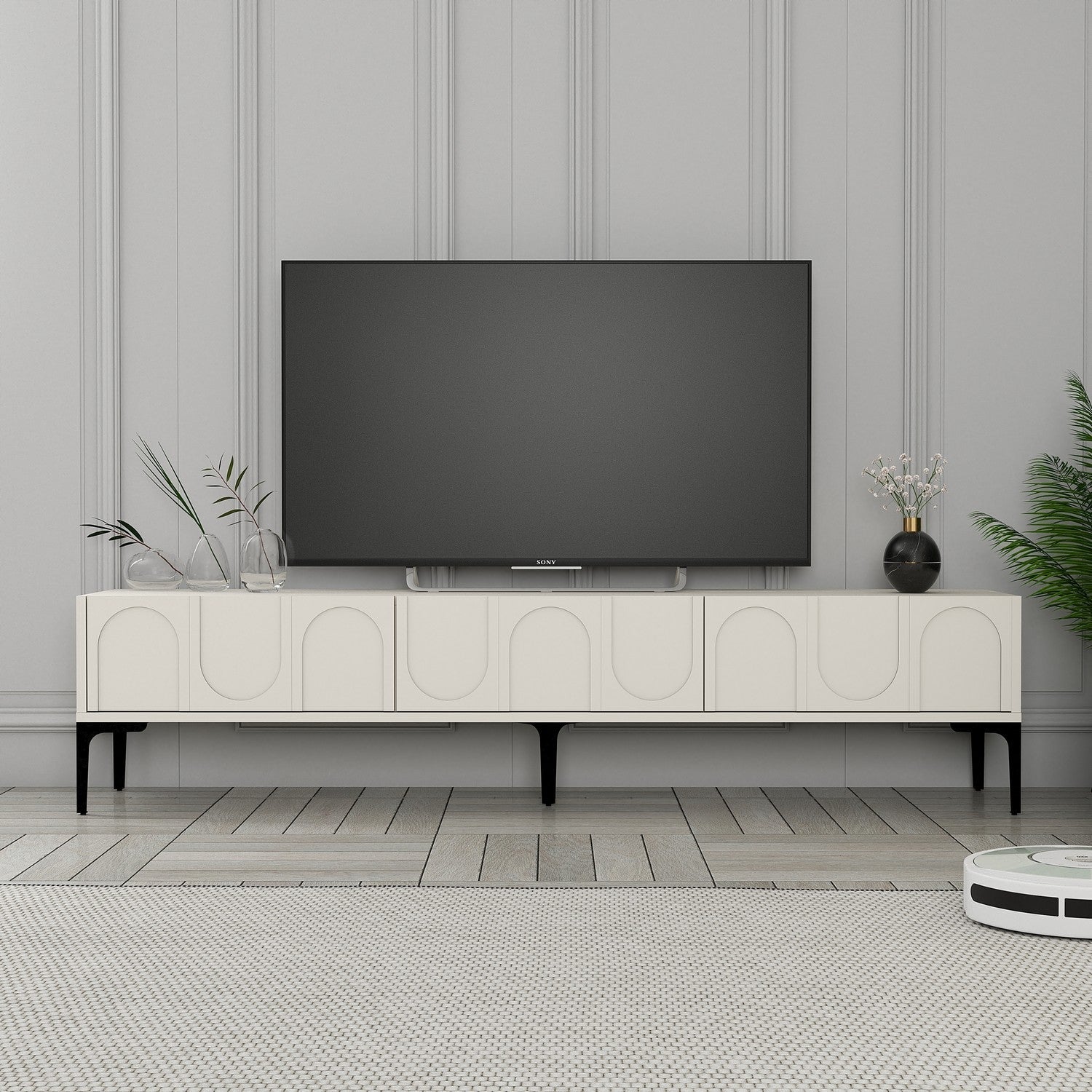 TV ormarić Lyon 42 - Cream, Black | AG-vitahome.hr