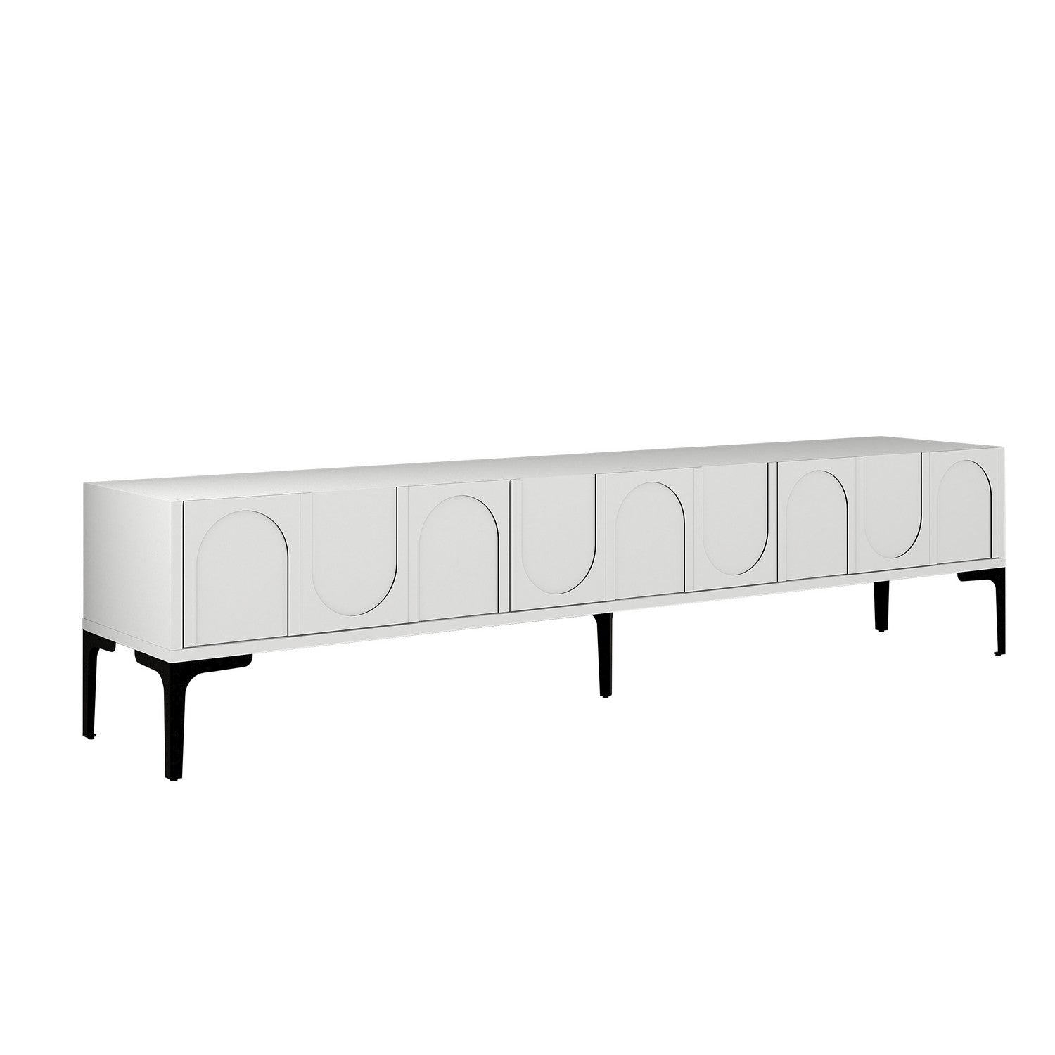 TV ormarić Lyon 42 - White, Black | AG-vitahome.hr