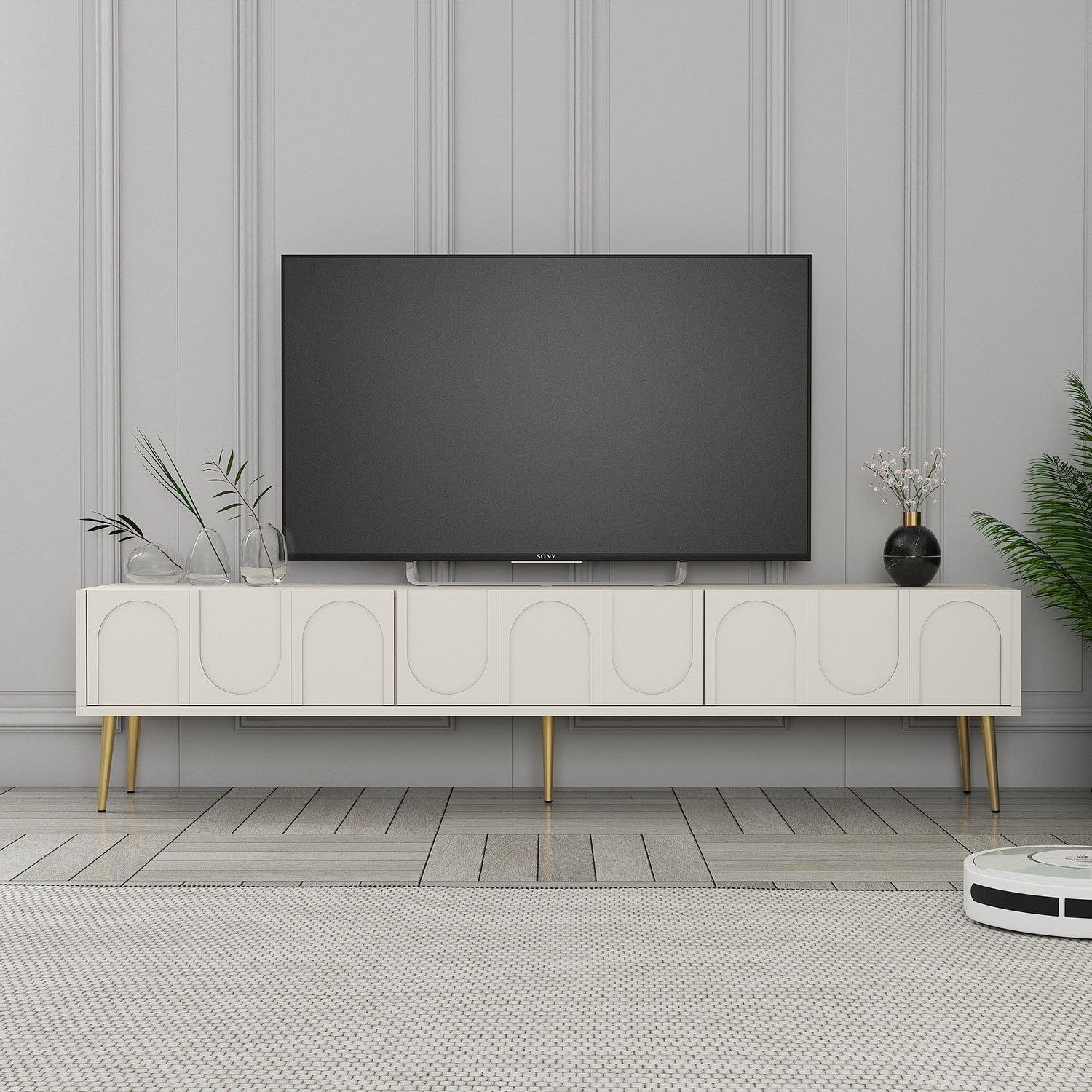 TV ormarić Lyon 43 - Cream, Gold | AG-vitahome.hr