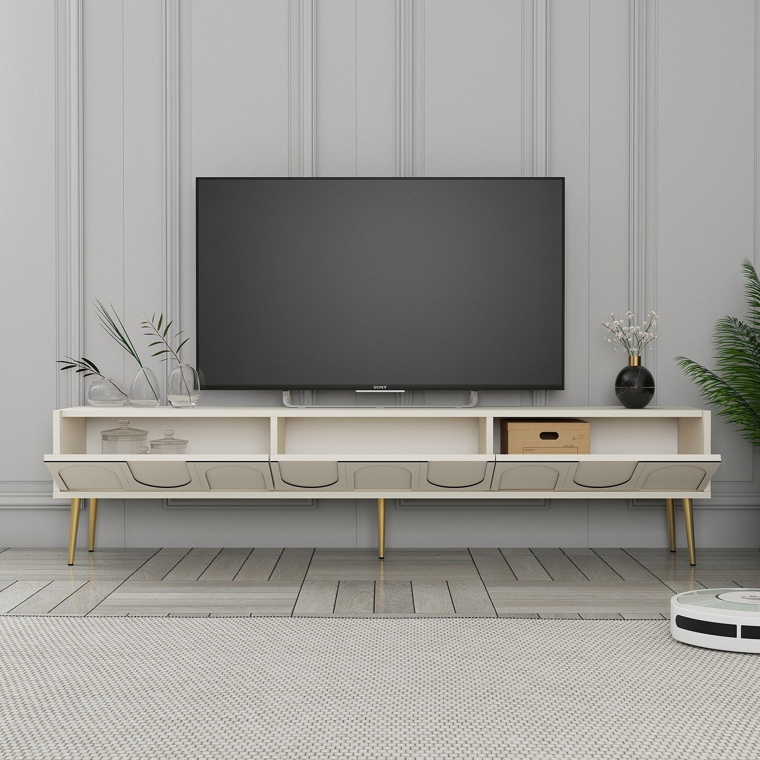 TV ormarić Lyon 43 - Cream, Gold | AG-vitahome.hr