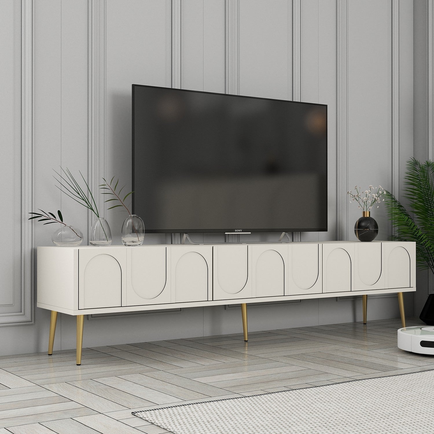 TV ormarić Lyon 43 - Cream, Gold | AG-vitahome.hr