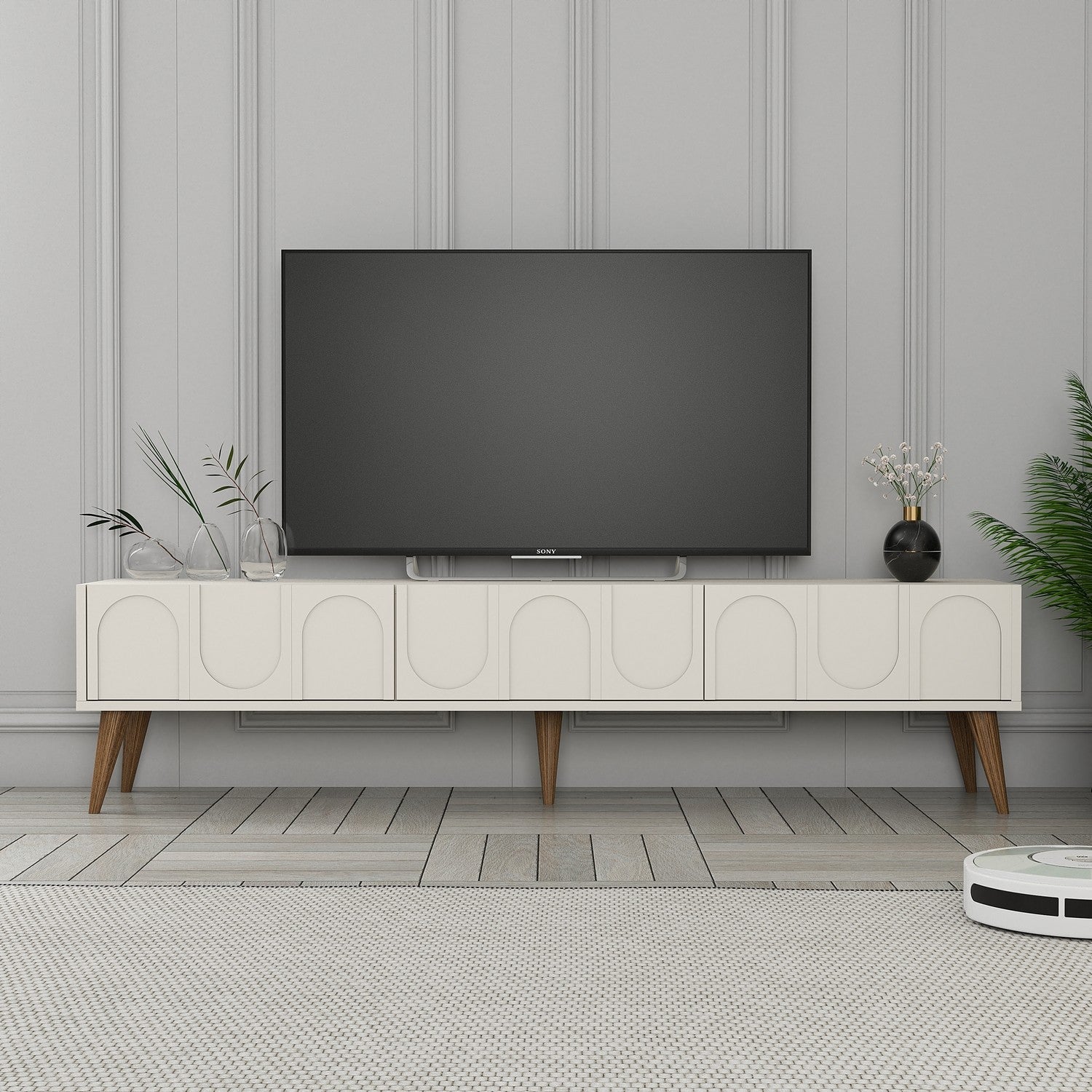 TV ormarić Lyon 44 - Cream, Walnut | AG-vitahome.hr