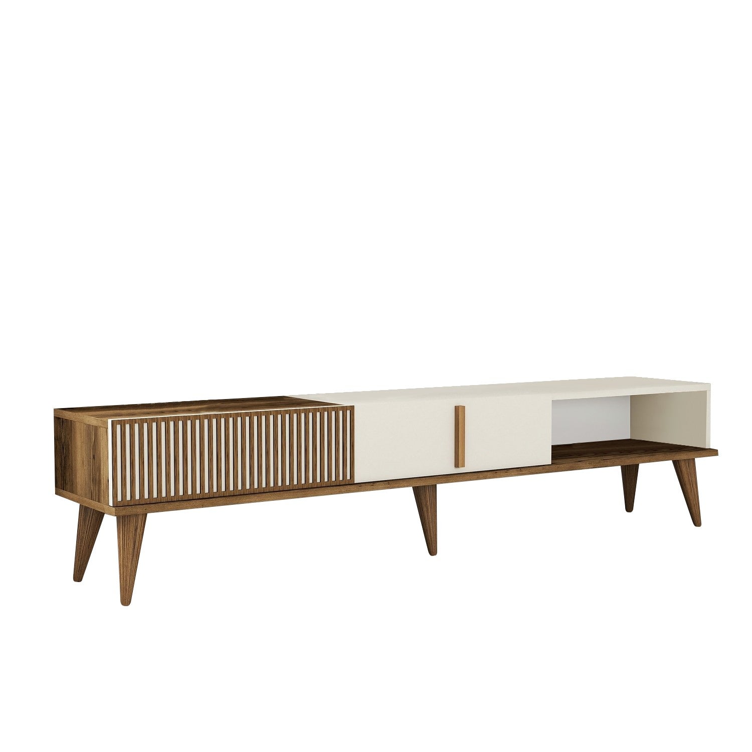 TV ormarić Milan Alt - Walnut, Cream | AG-vitahome.hr