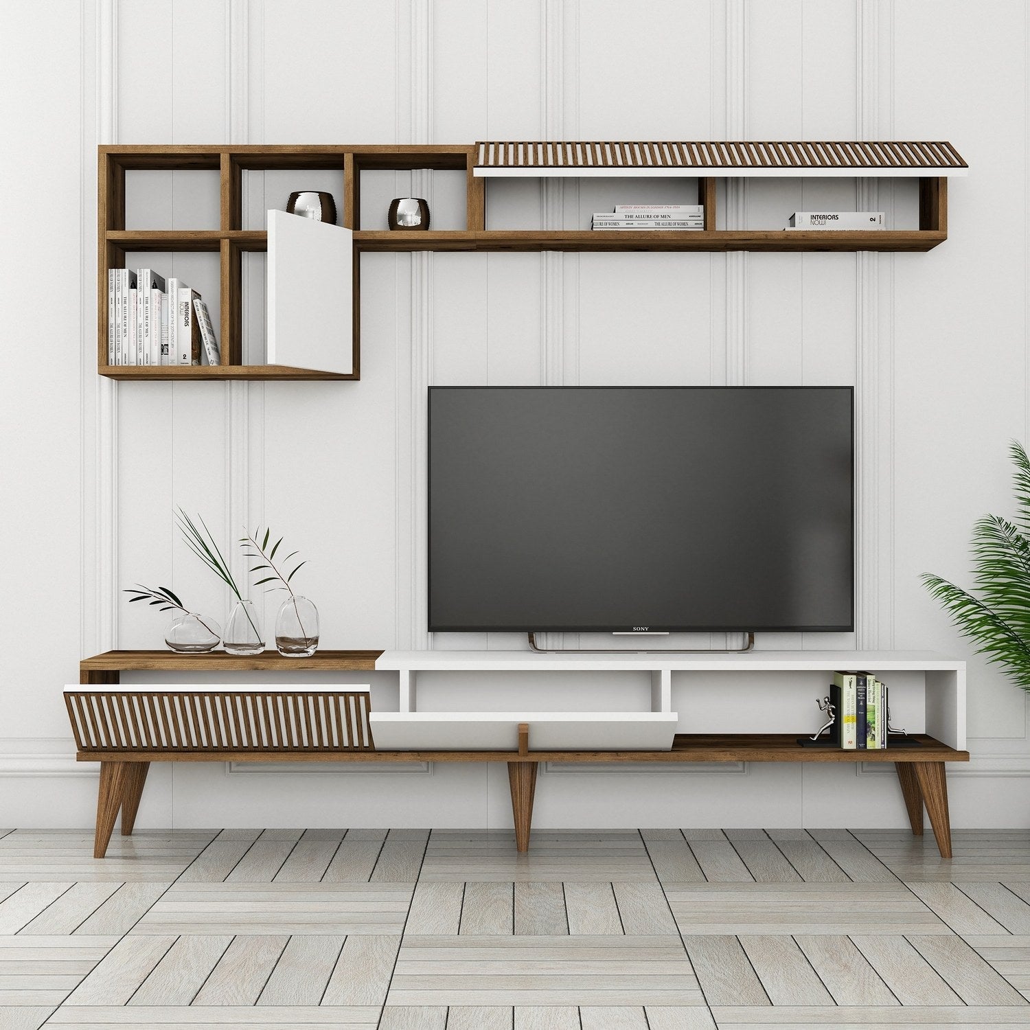 TV ormarić Milan TV - Walnut, White | AG-vitahome.hr