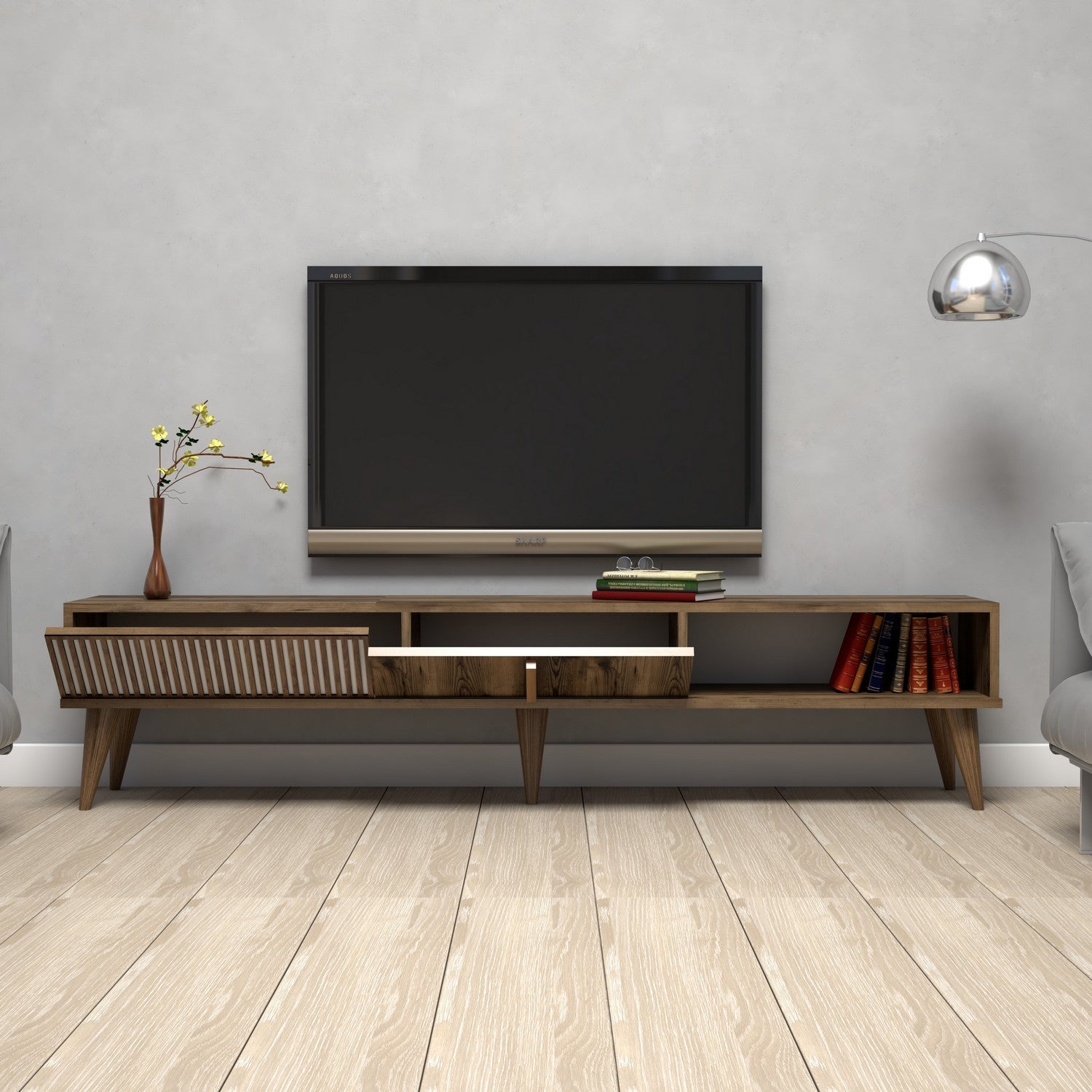 TV ormarić Milan - Walnut | AG-vitahome.hr