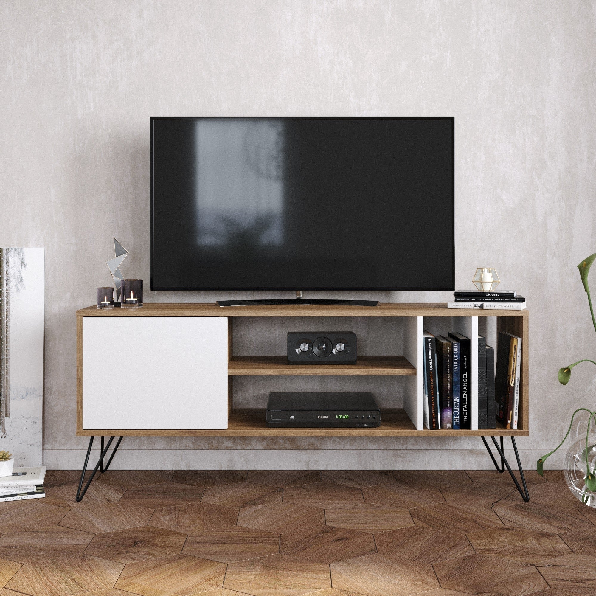 TV ormarić Mistico (140) - Walnut, White | AG-vitahome.hr