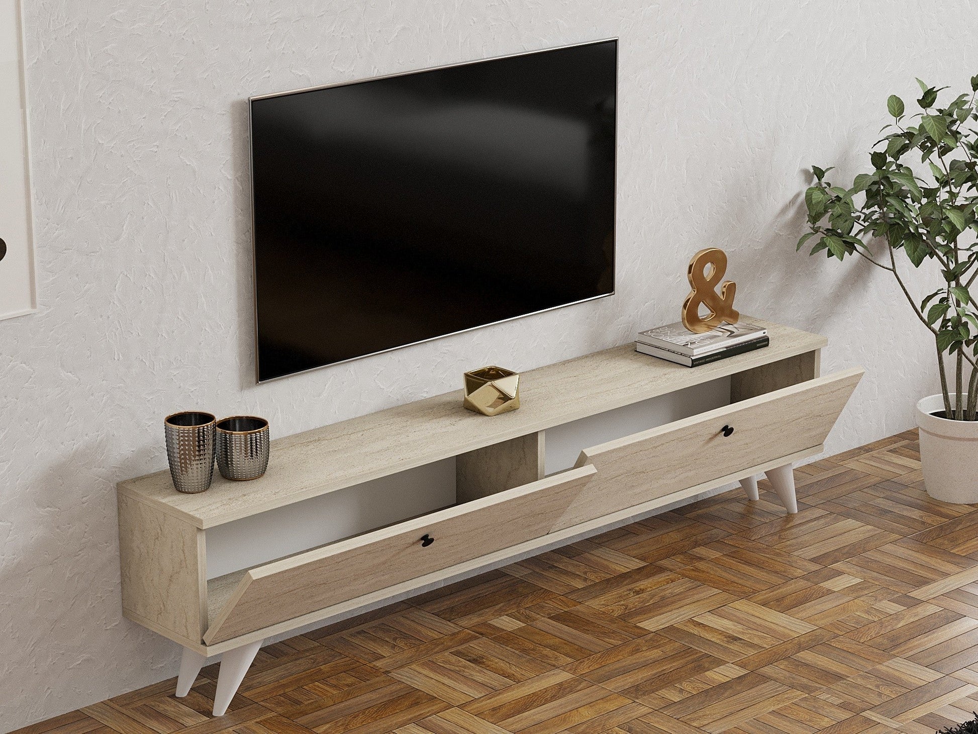 TV ormarić Paris - Travertine | AG-vitahome.hr